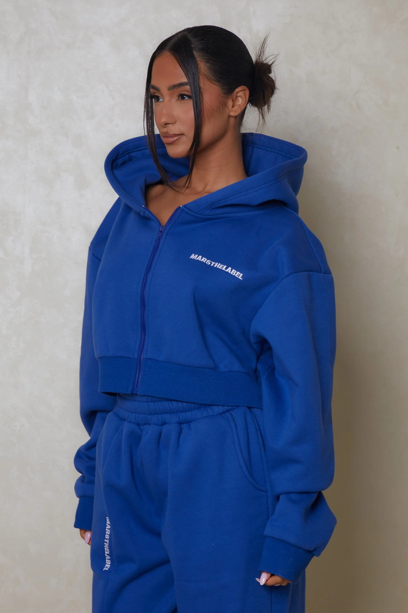 The Essentials Cropped Jacket - Cobalt - Image 6