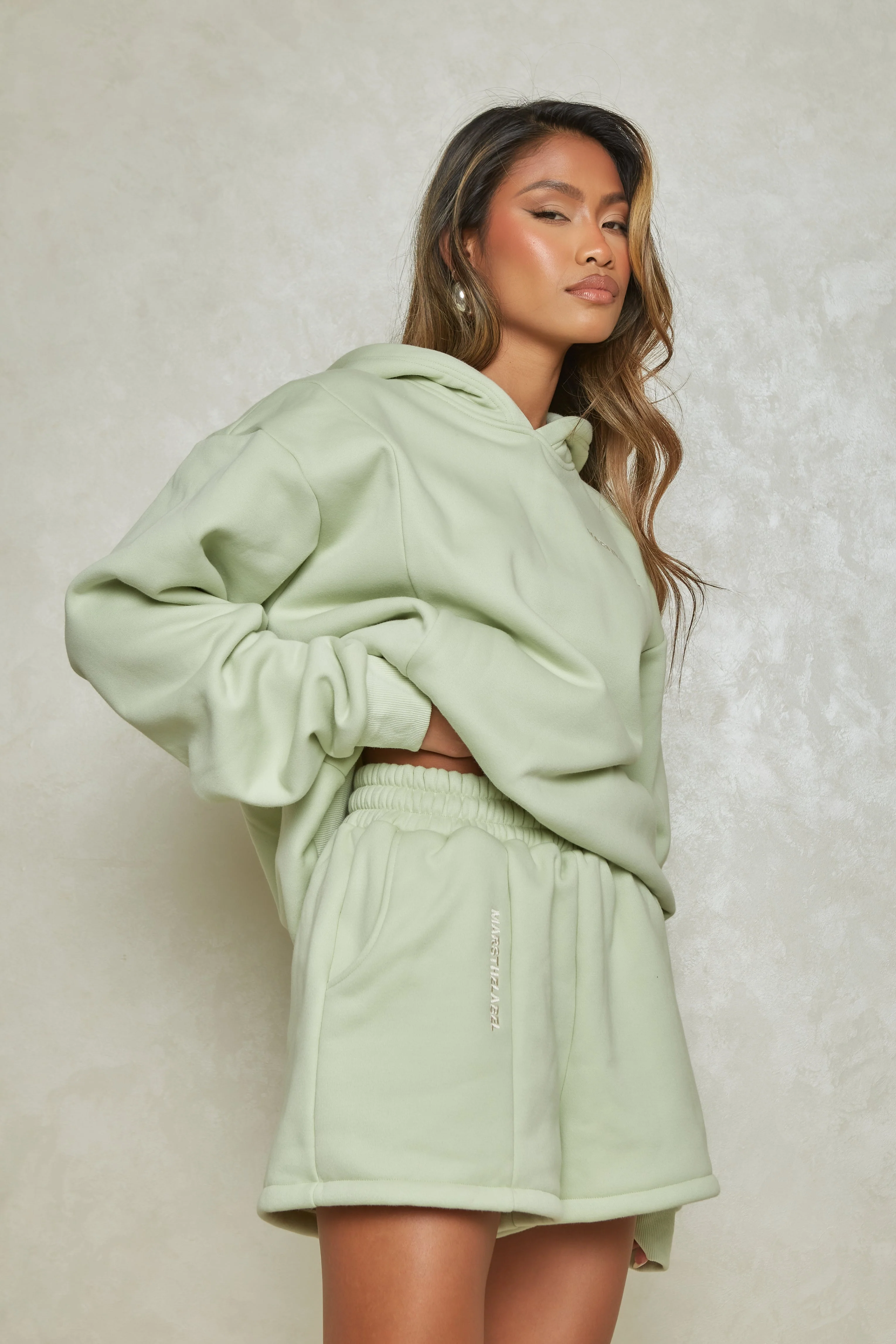 The Essentials Hoodie in Sage - Image 3