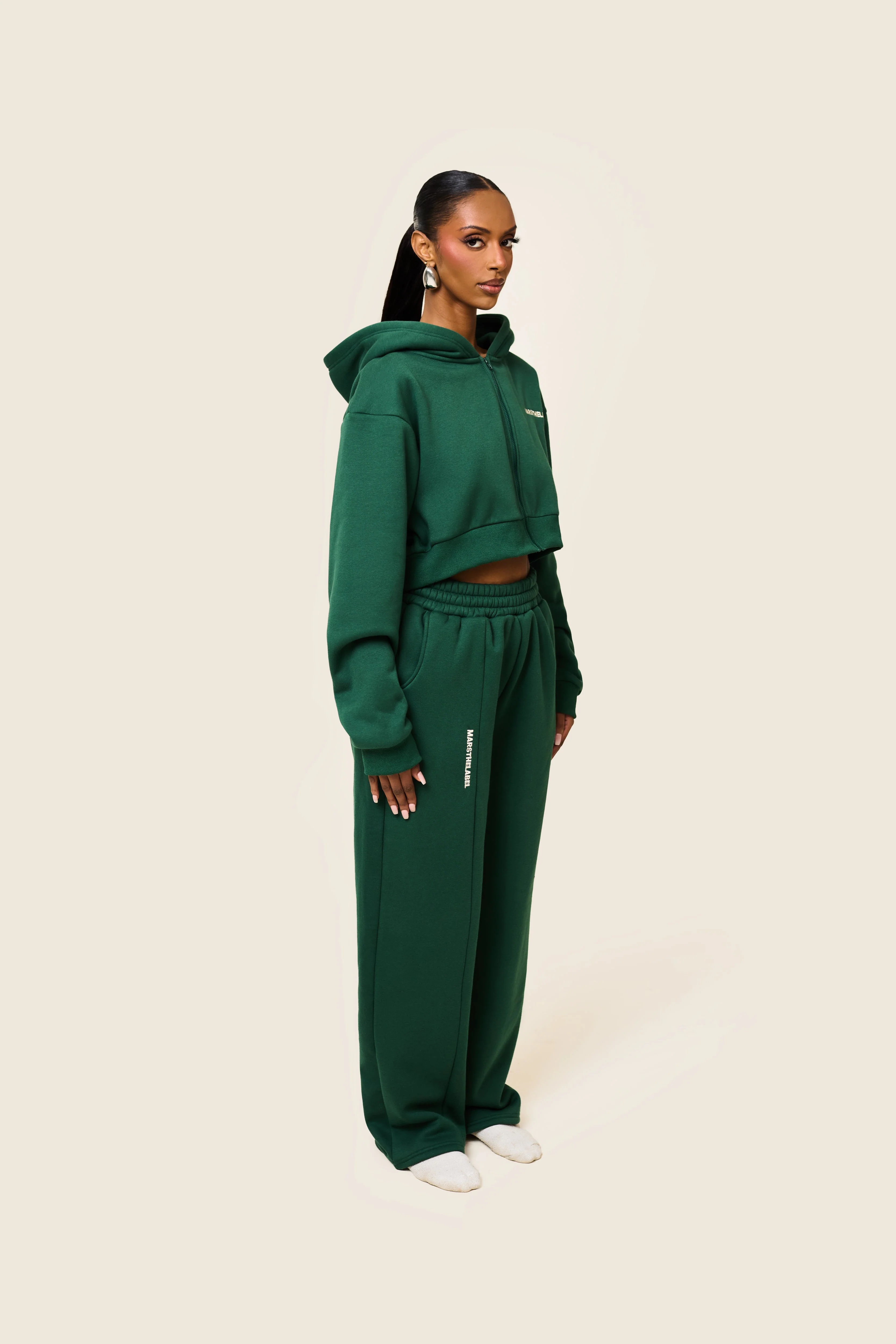 The Essentials Joggers in Forest Green - Image 5
