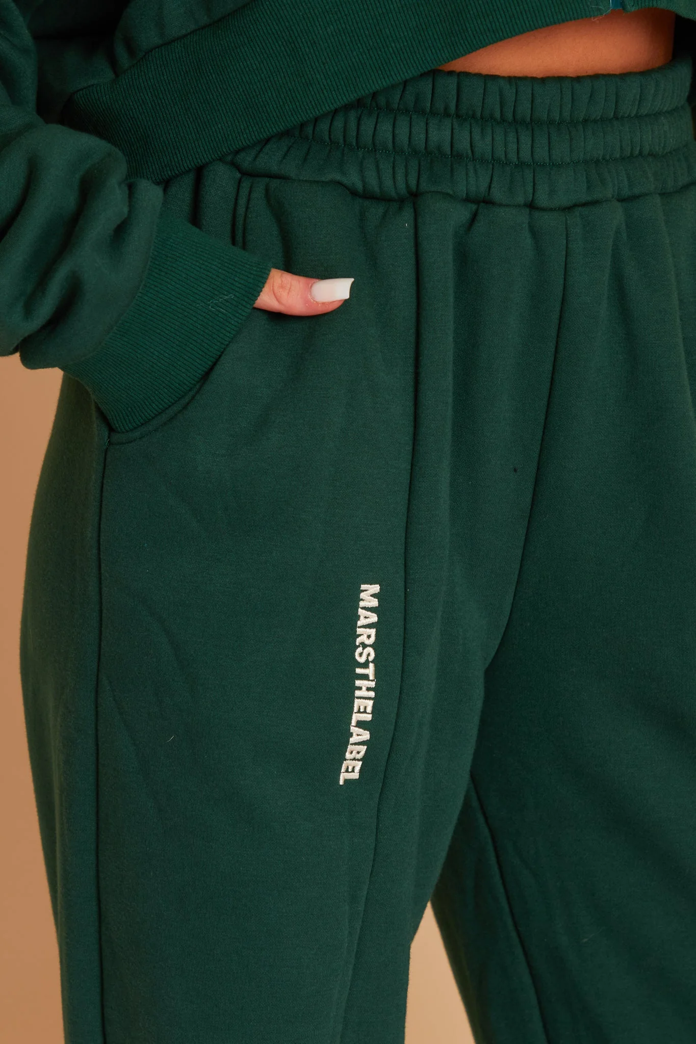 The Essentials Joggers in Forest Green - Image 6
