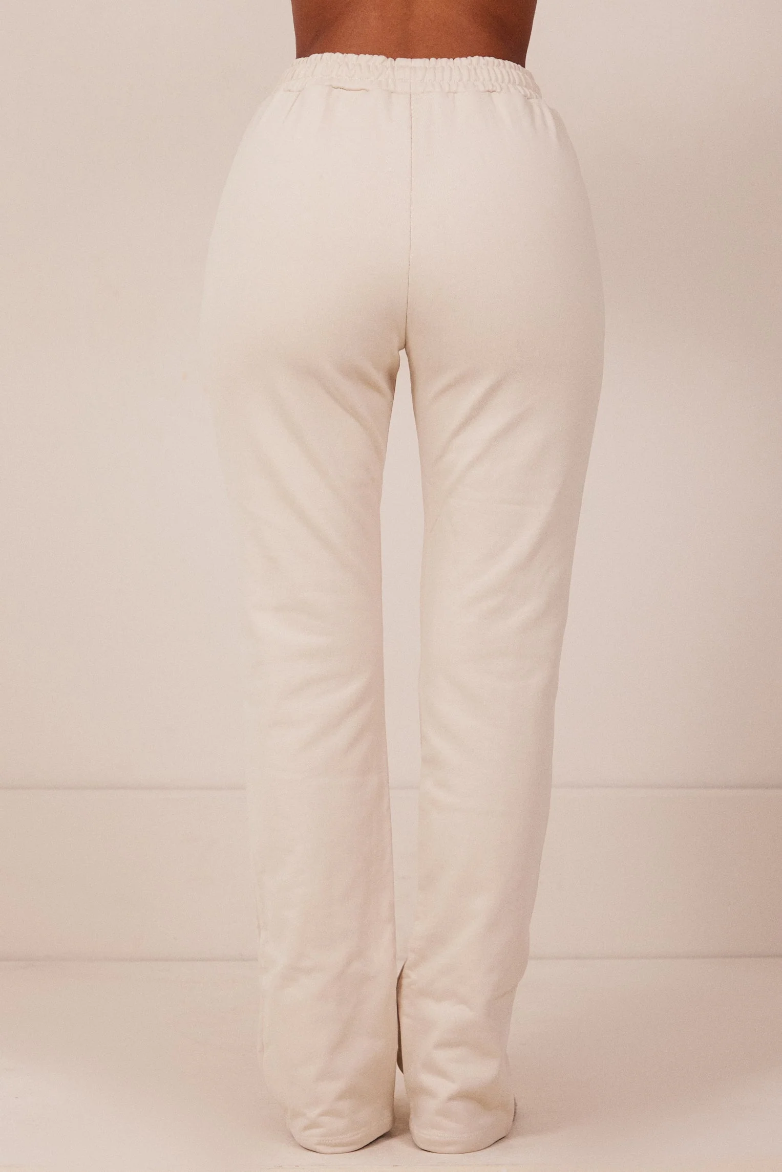 The Essentials Tapered Joggers in Stone - Image 5