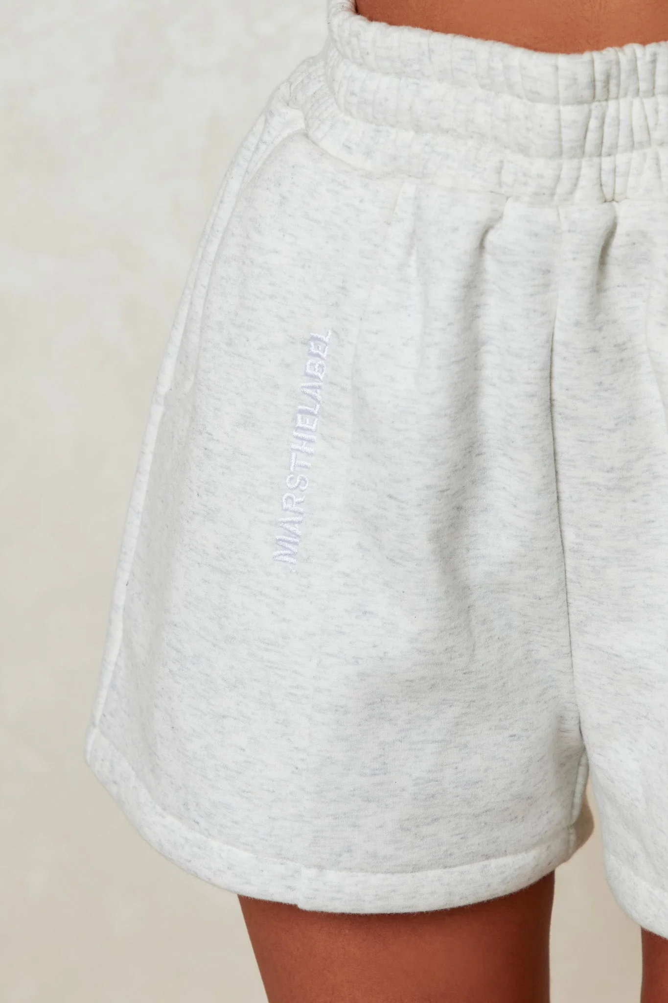 The Essentials Shorts in Marl Grey - Image 9