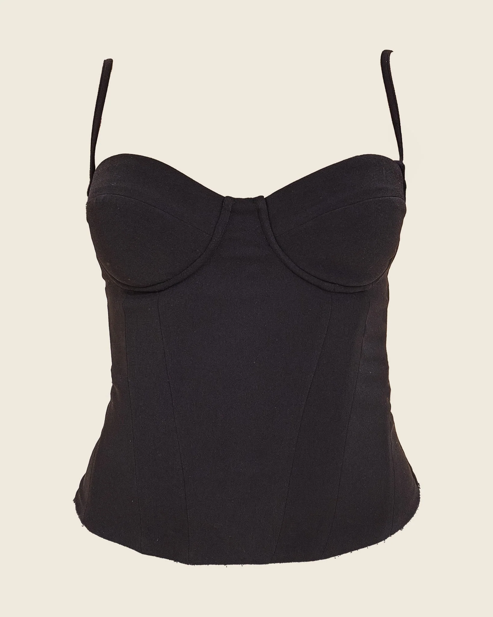 The Everly Lace Up Corset Top in Black - Image 17
