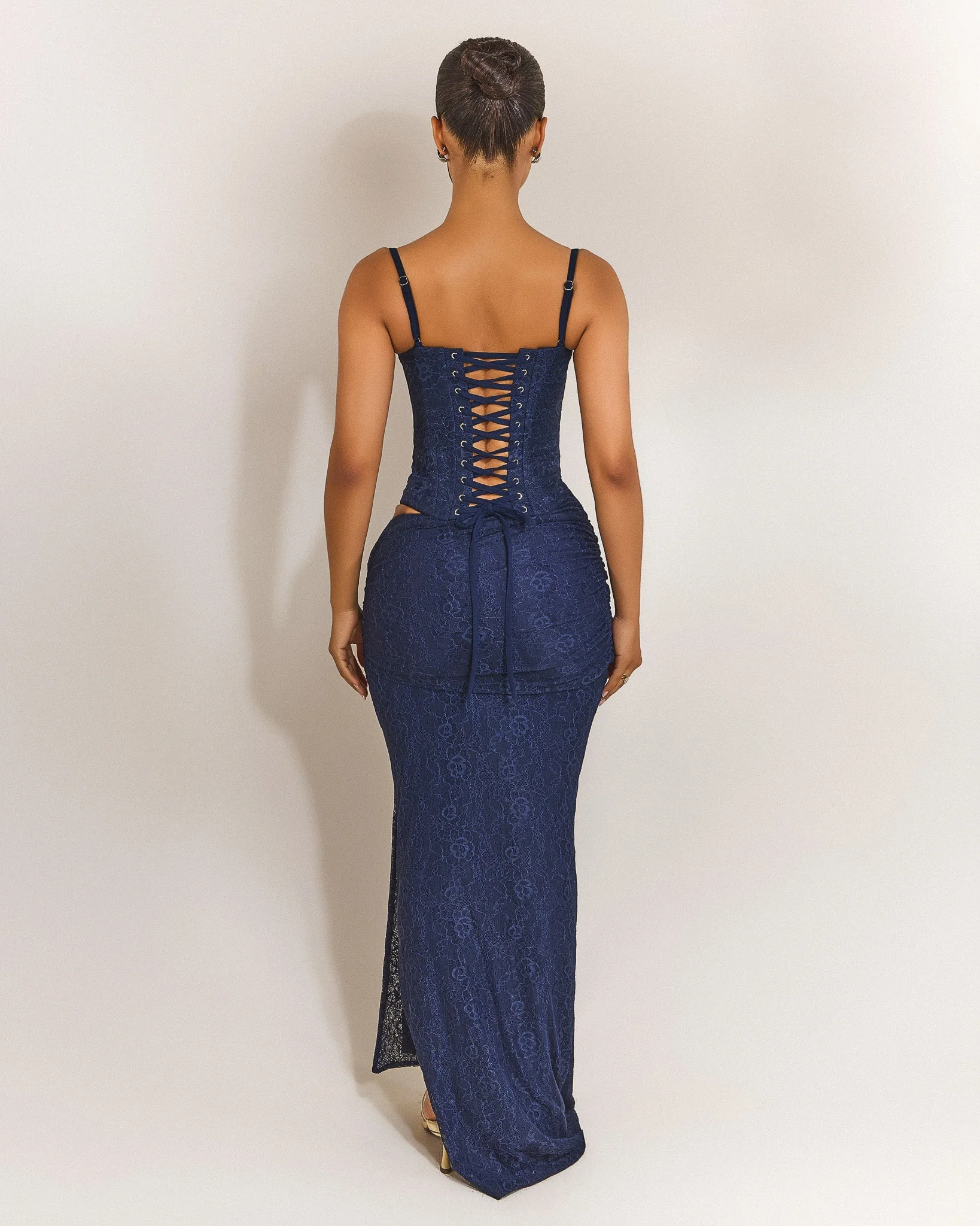 The Lexi Corset in Navy Blue - Image 6