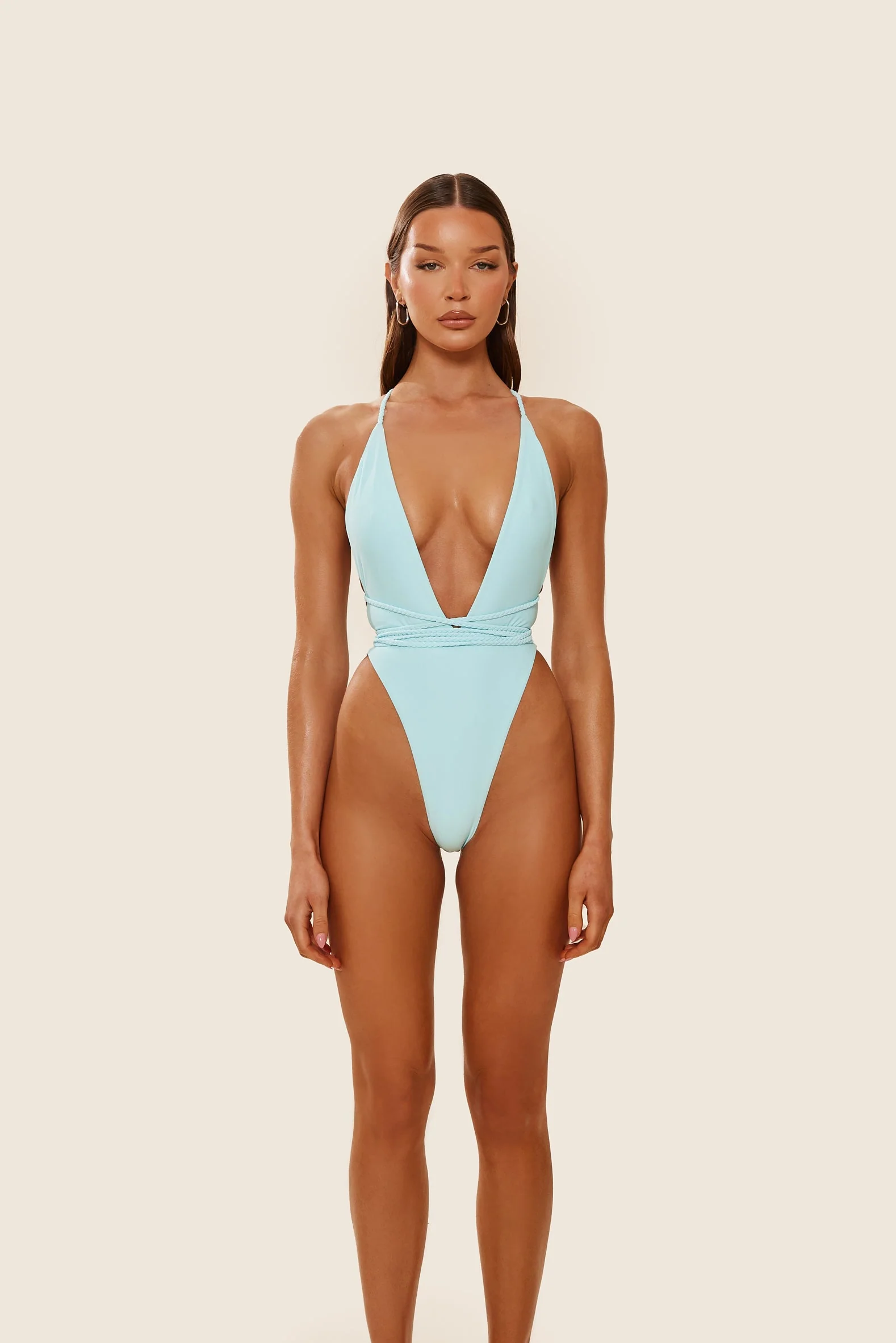The Fishtail Swim in Powder Blue - Image 10