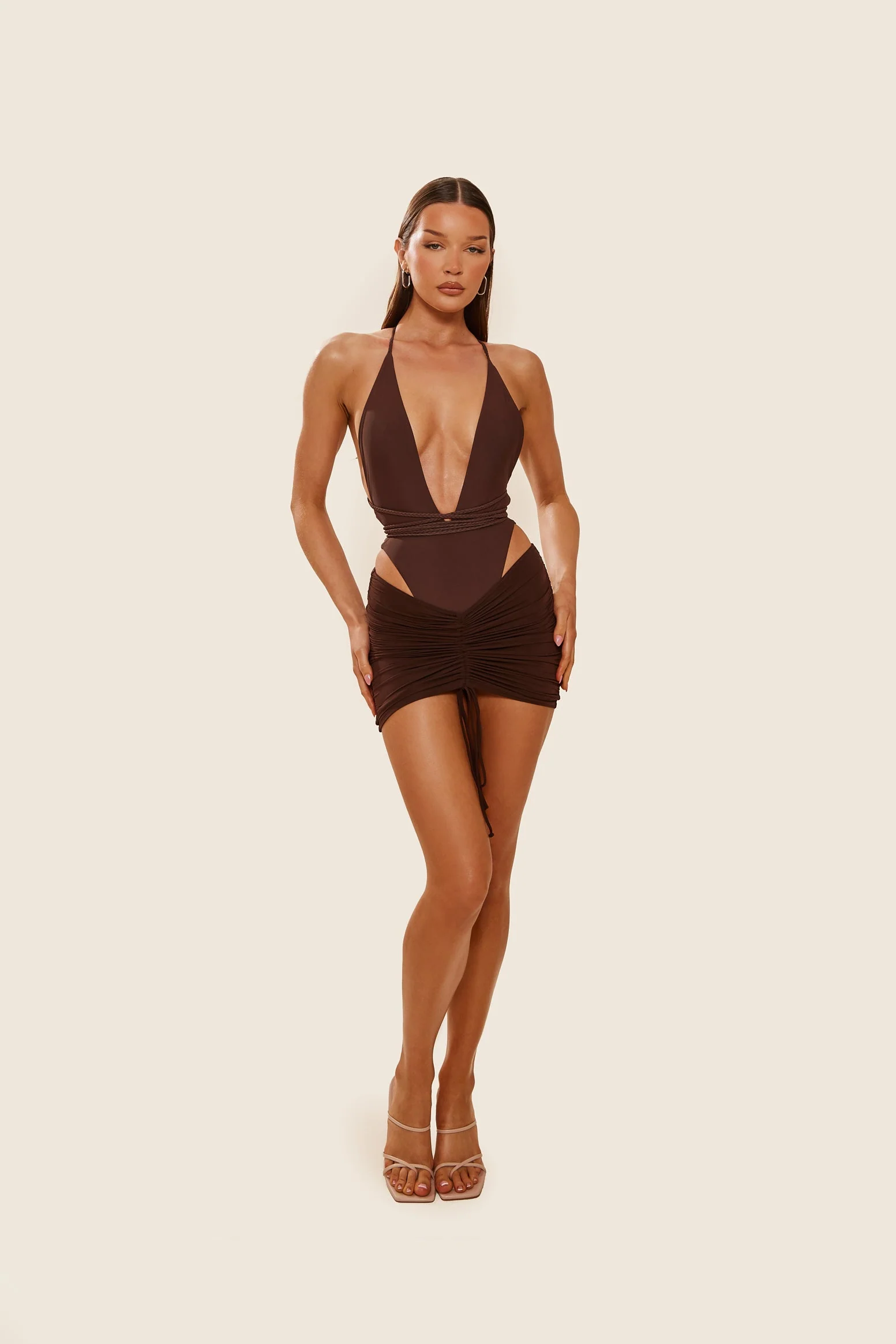 The Fishtail Swim in Brown - Image 8