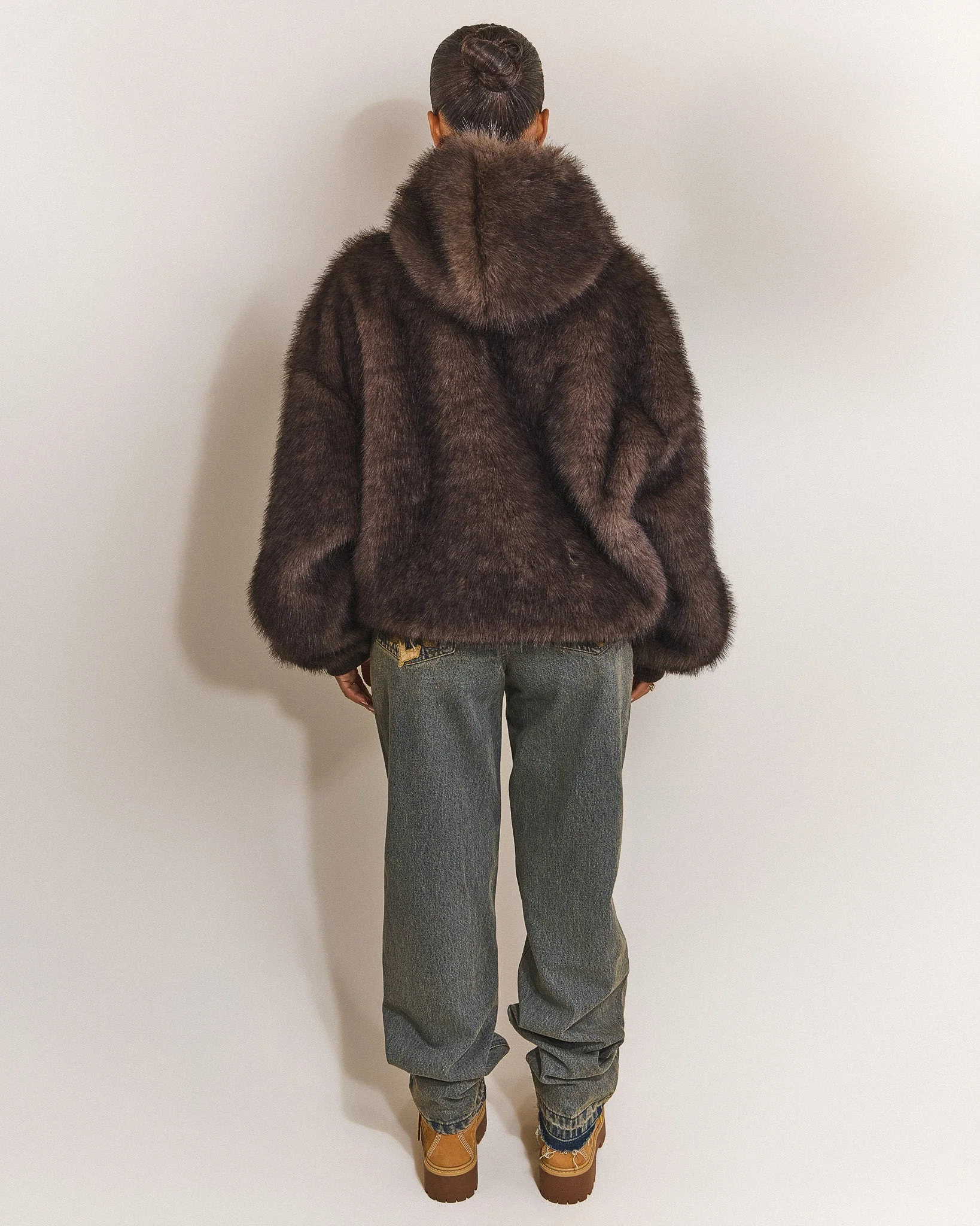 The Blair Hoodie in Brown - Image 6