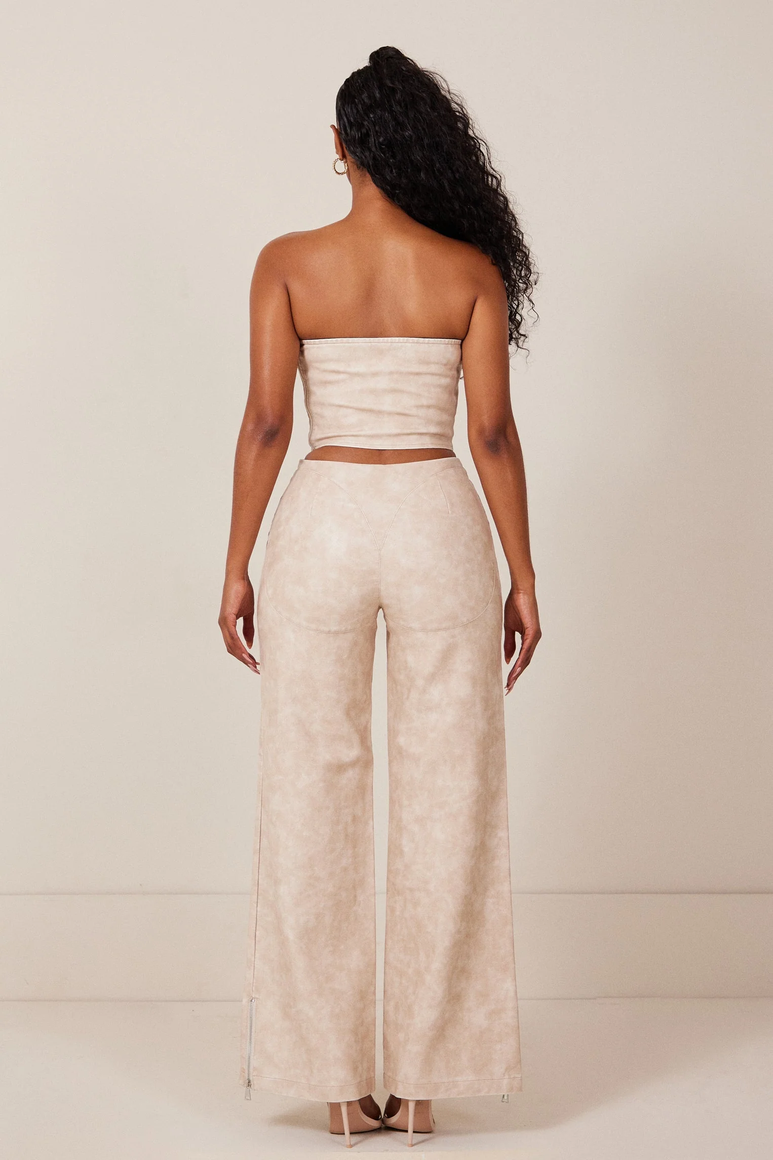 The Georgina Set Trousers in Cream - Image 4