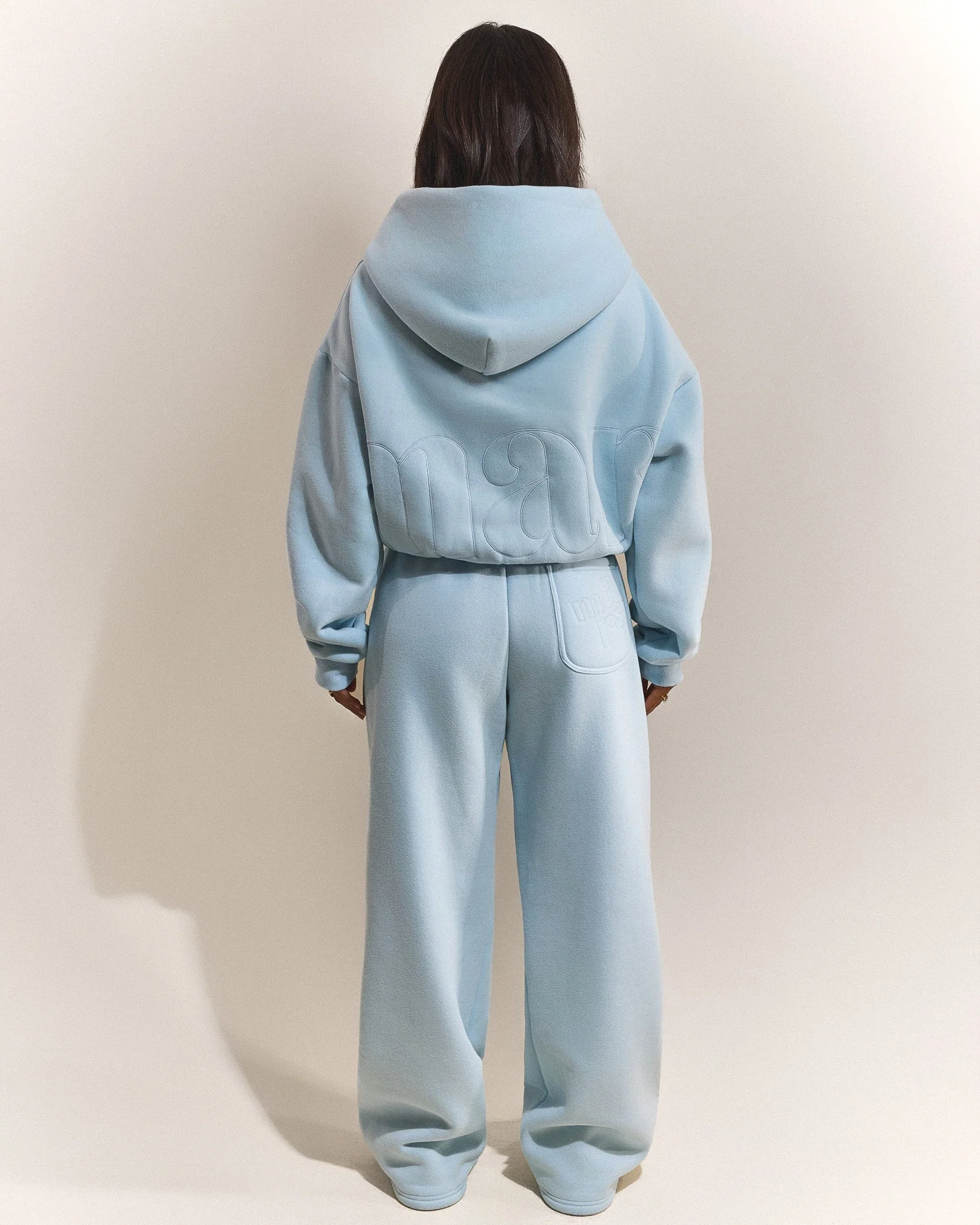 The Graphic Mars Zip Up Jacket in Baby Blue - Image 2