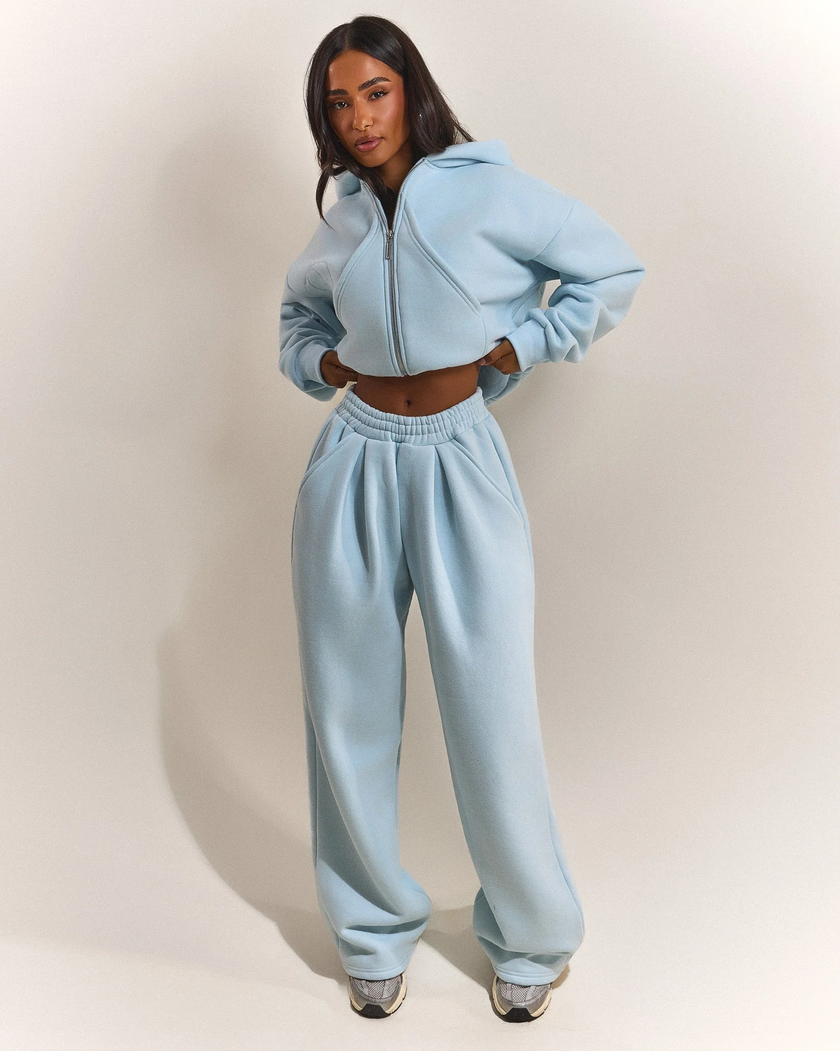 The Graphic Mars Zip Up Jacket in Baby Blue - Image 7