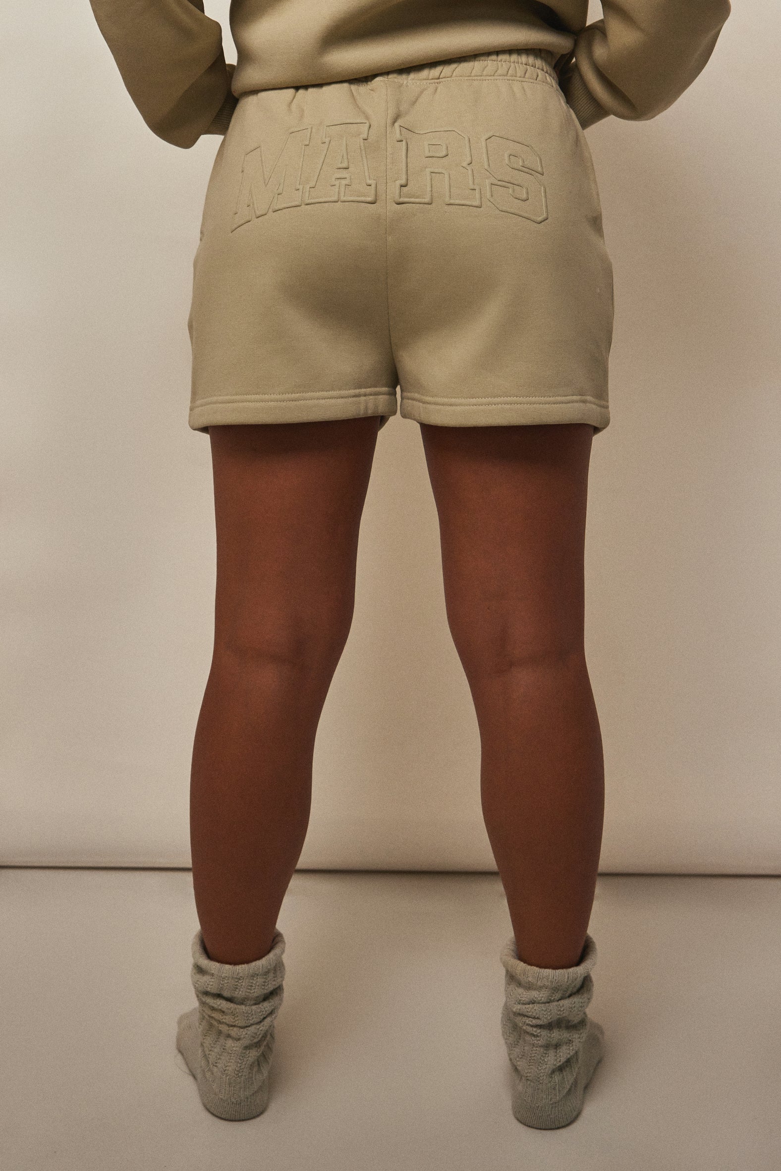 The Graphic Varsity Shorts in Stone - Image 10