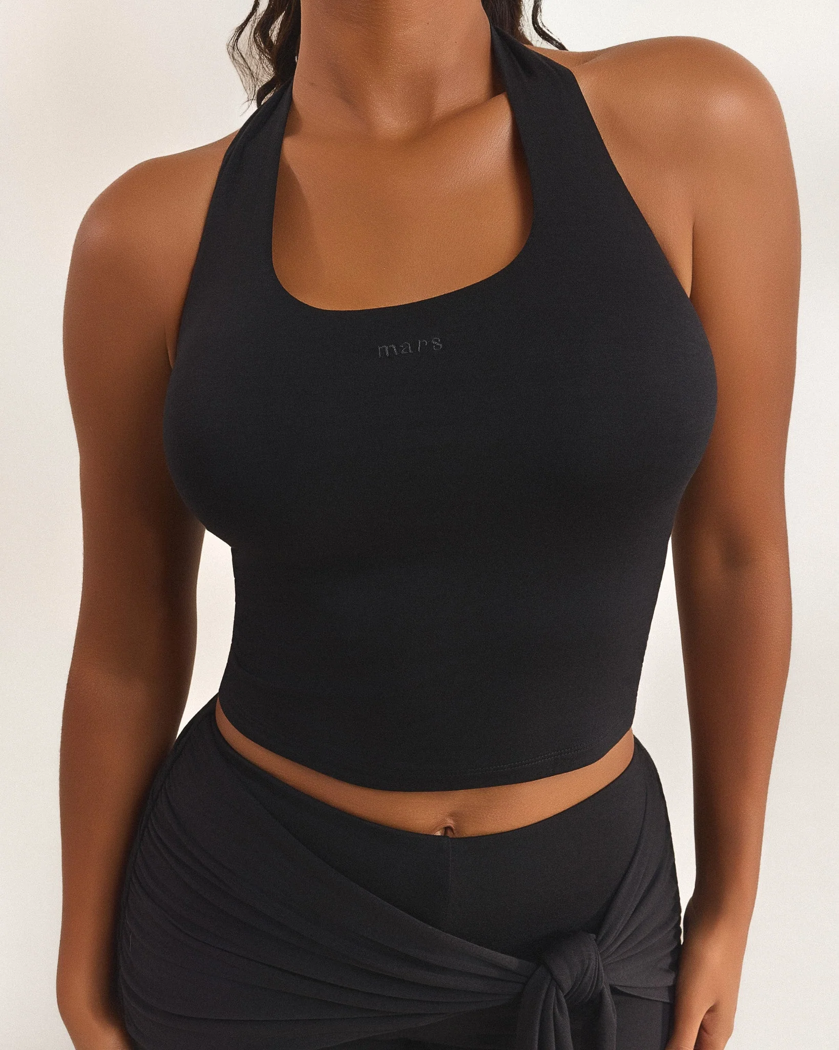 The Halter Vest in Black