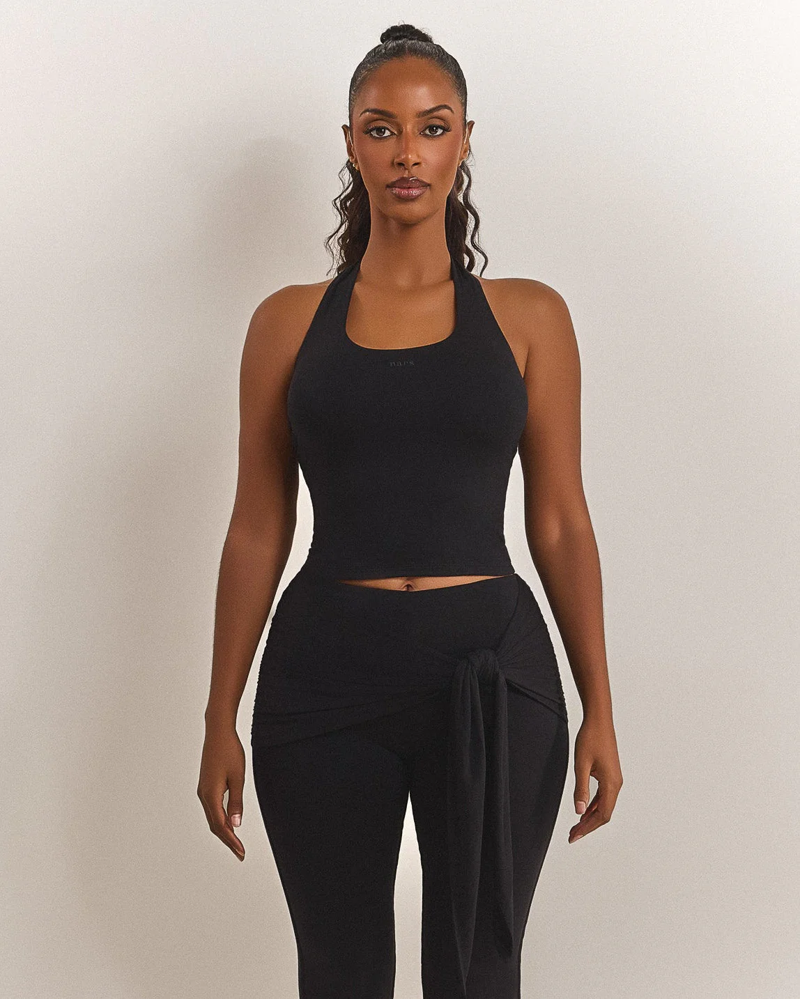 The Halter Vest in Black - Image 4