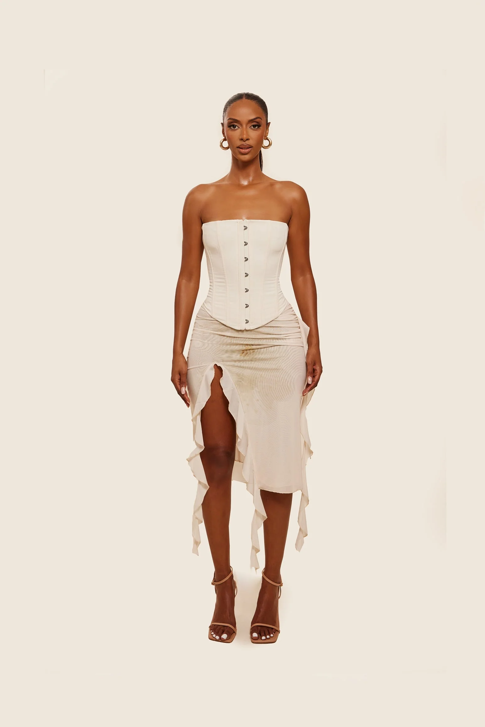 The Kaytee Corset in Off White