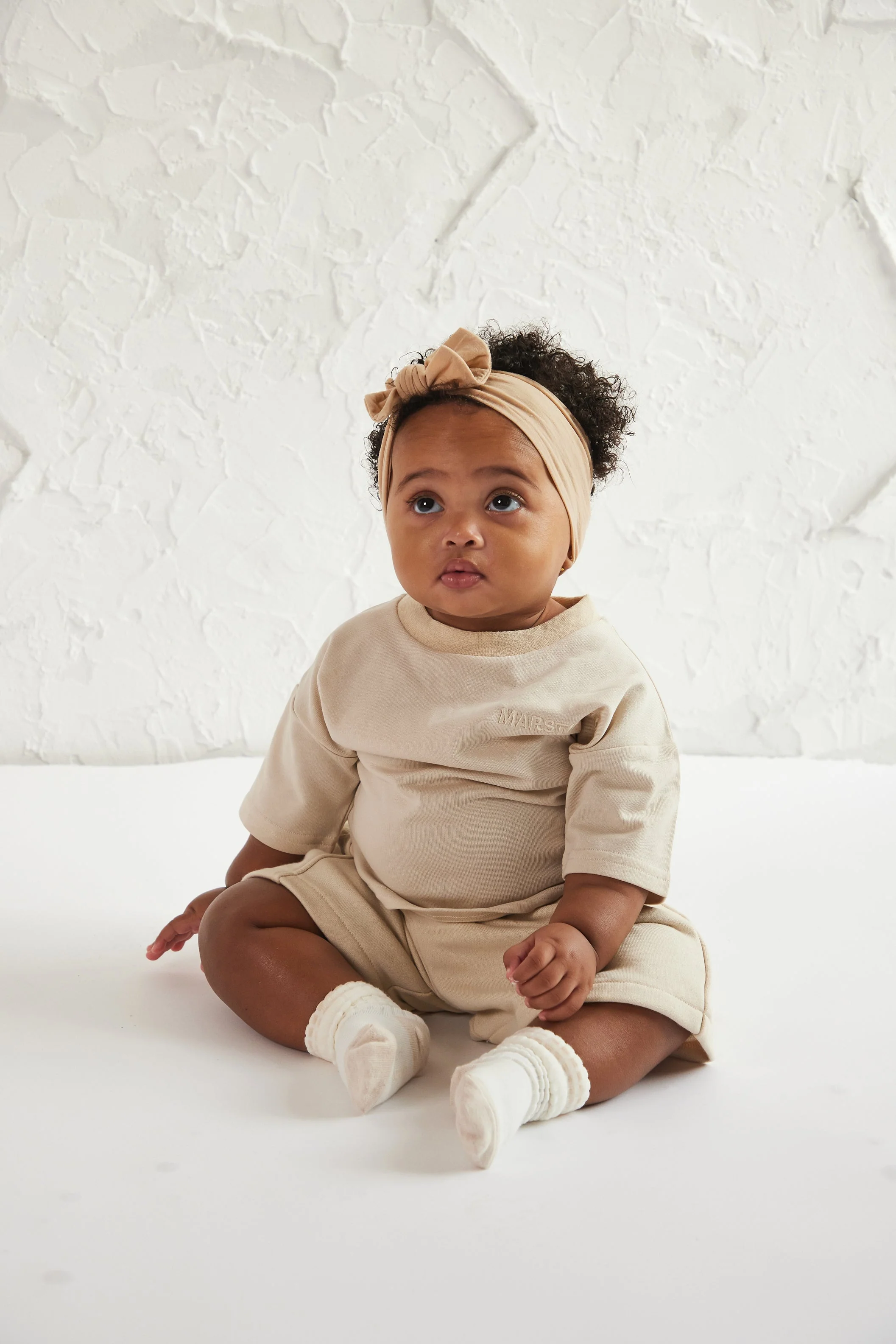 The Kids Essentials Jersey Tshirt in Stone - Image 4