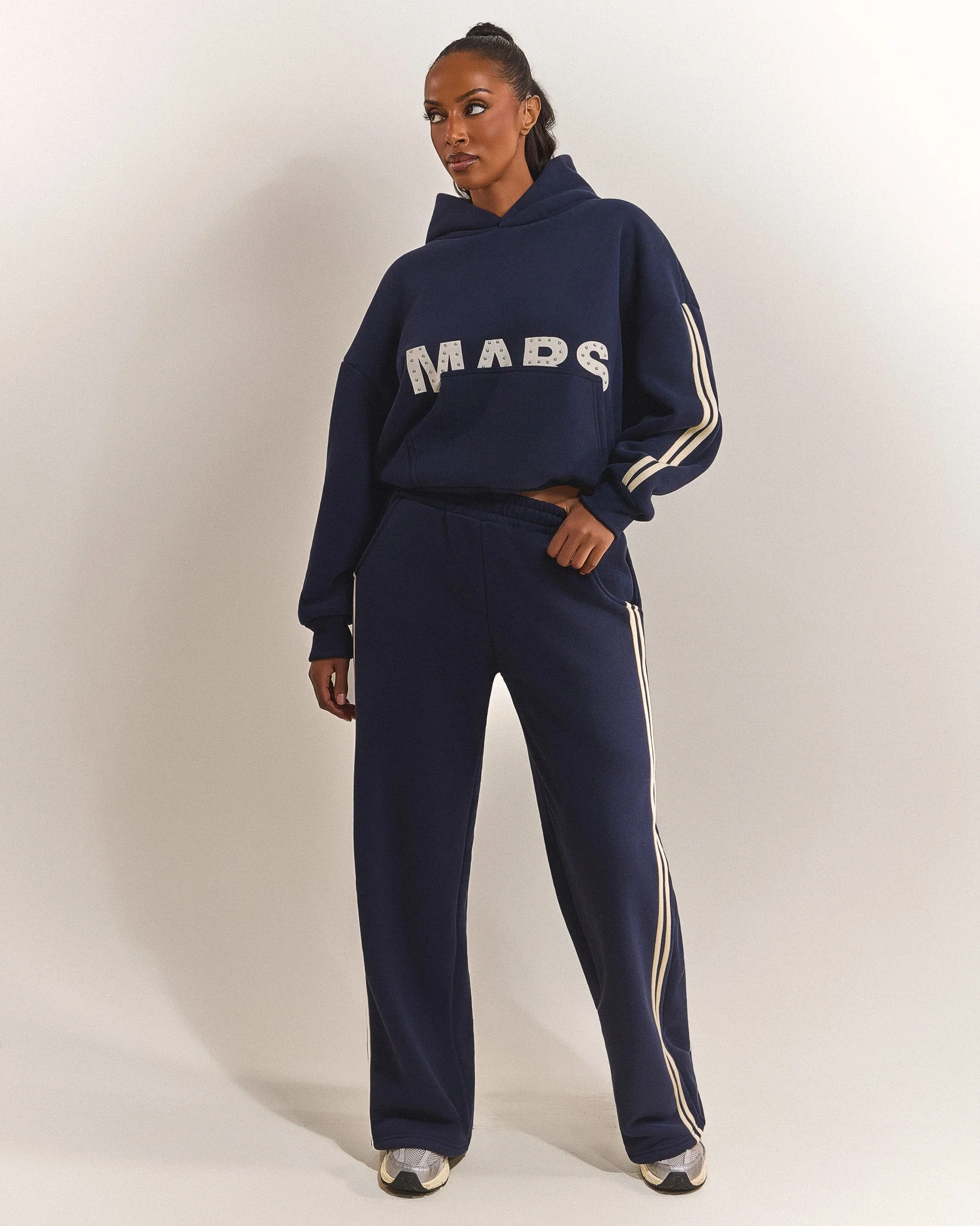 The Kiera Hoodie in Navy - Image 3