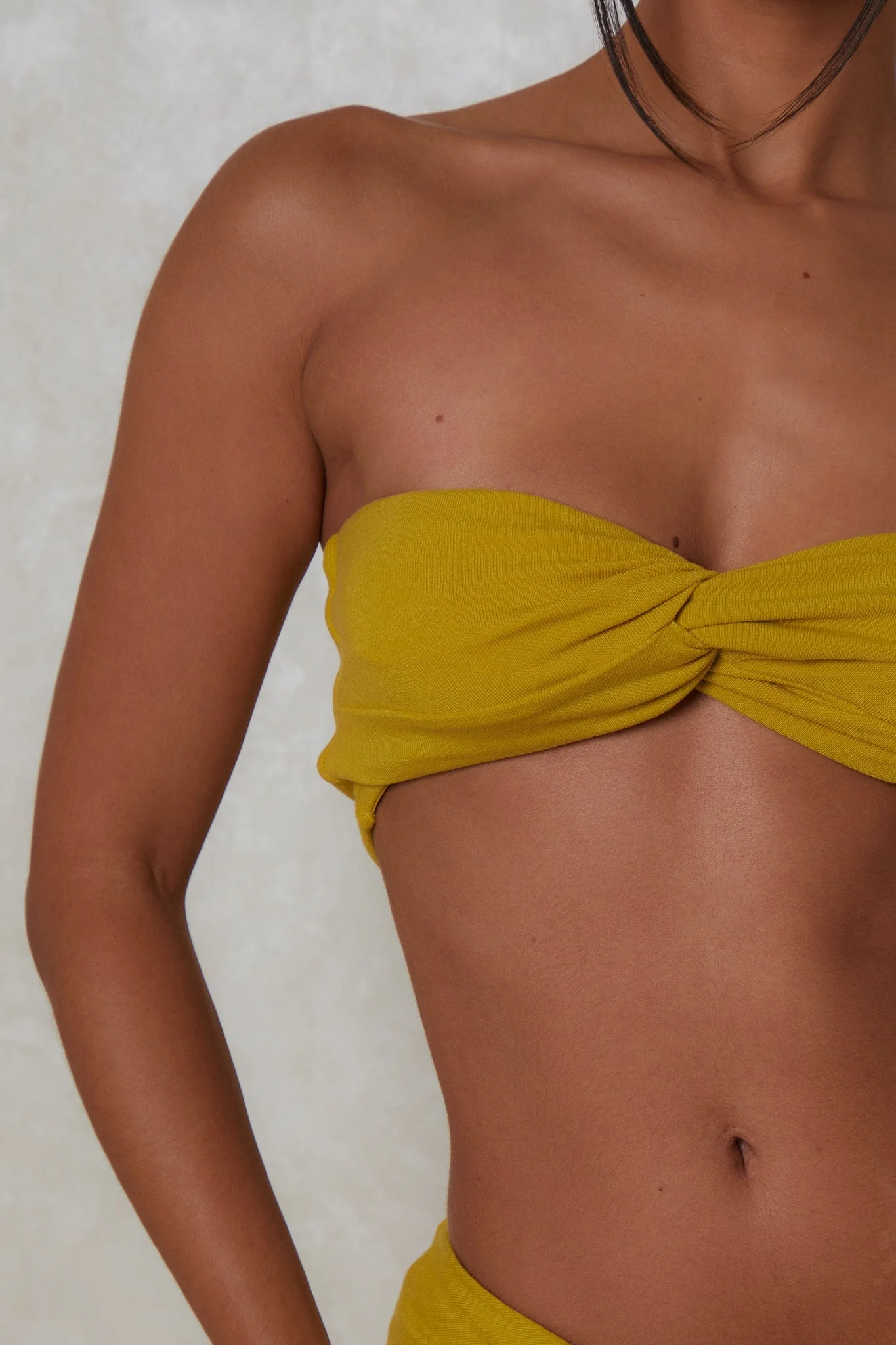 The Knot Bandeau Maxi Set in Olive - Image 7