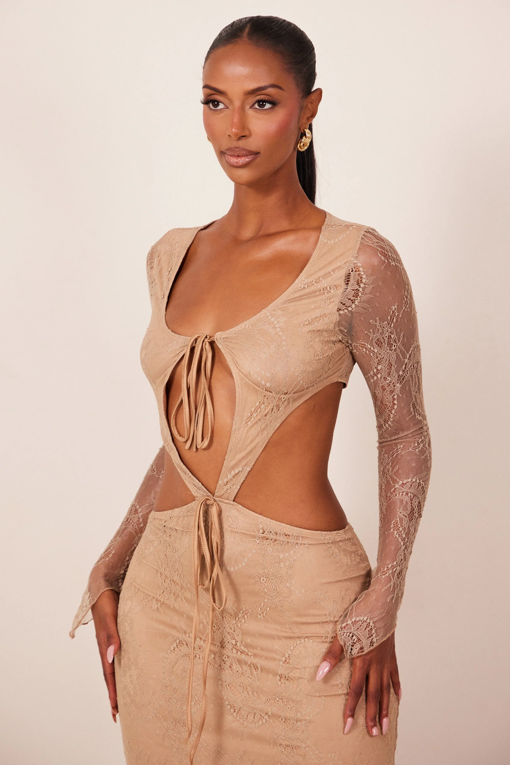 The Carmen Maxi in Camel Brown - Image 6