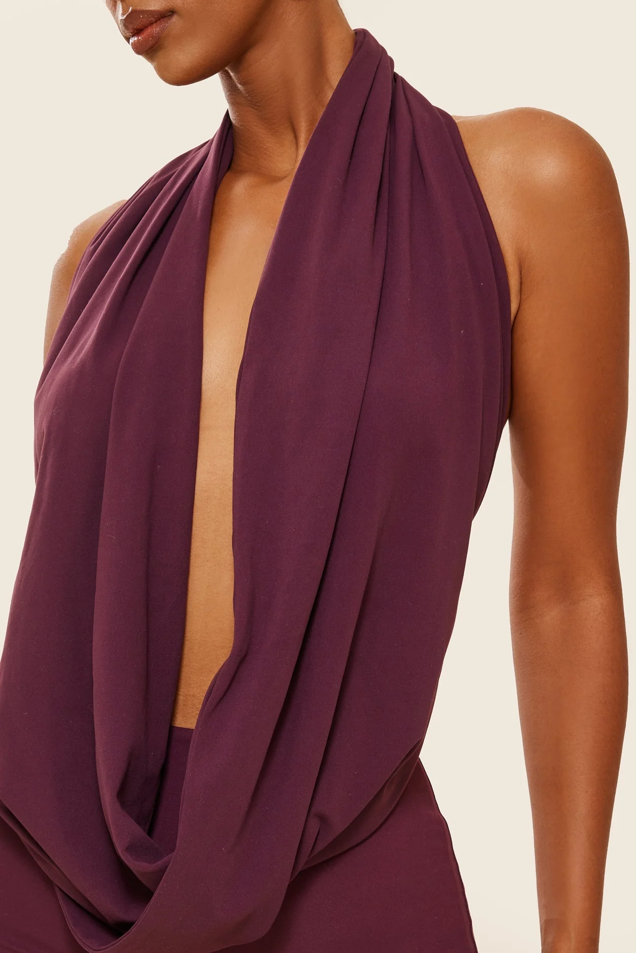 The Leia Set with Shorts in Plum - Image 10