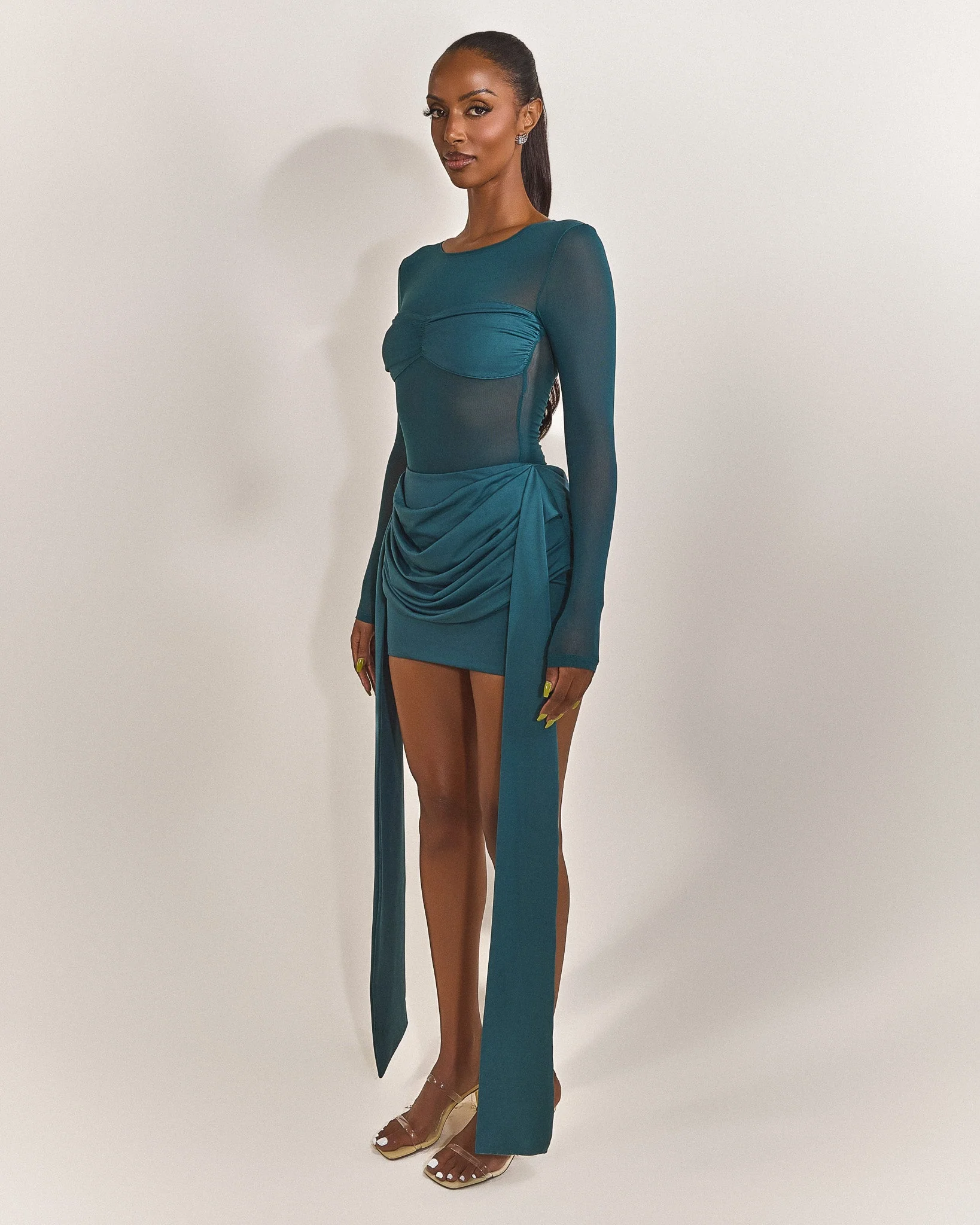 The Yara Bodysuit in Teal - Image 14