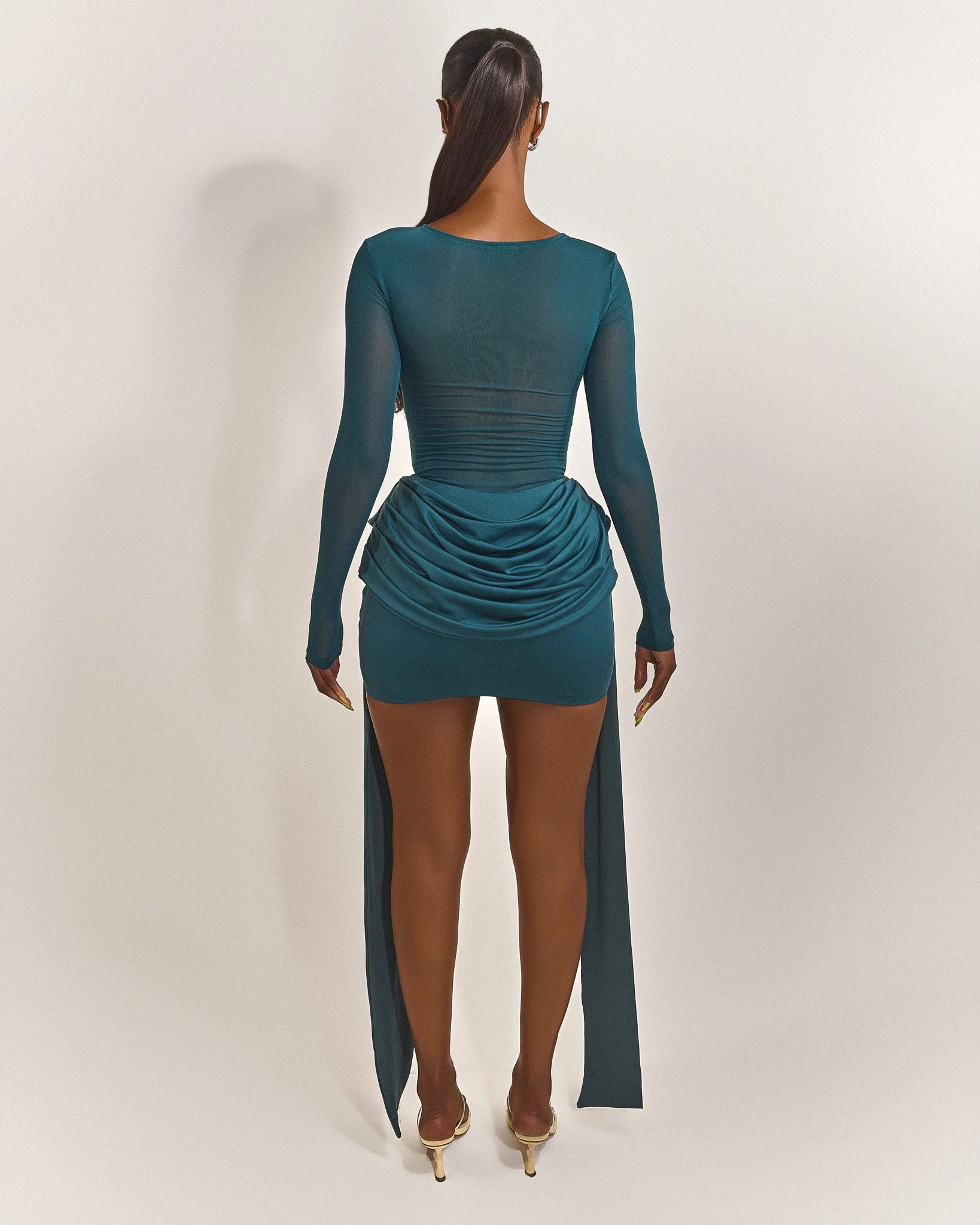 The Yara Bodysuit in Teal - Image 15