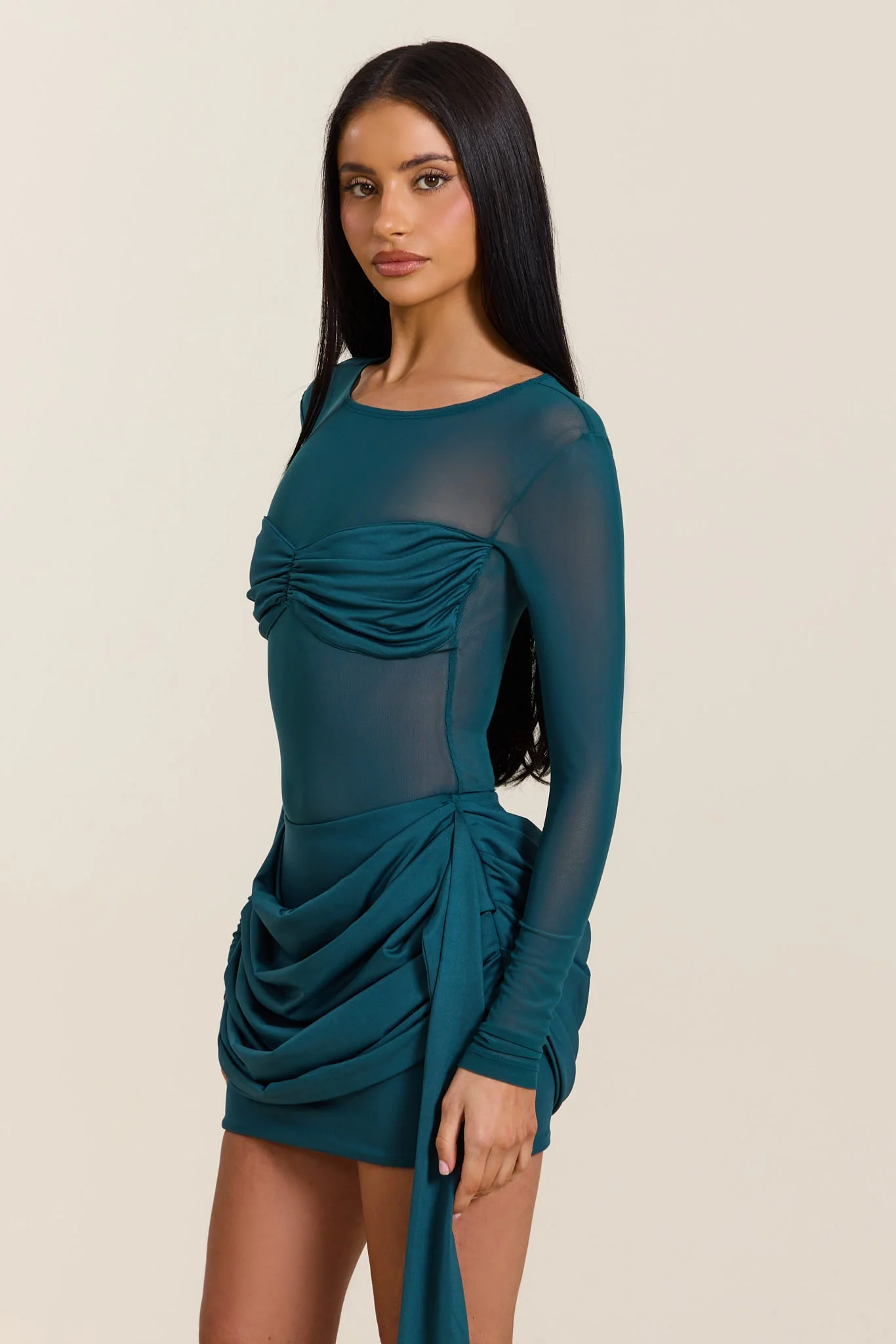 The Yara Bodysuit in Teal - Image 4