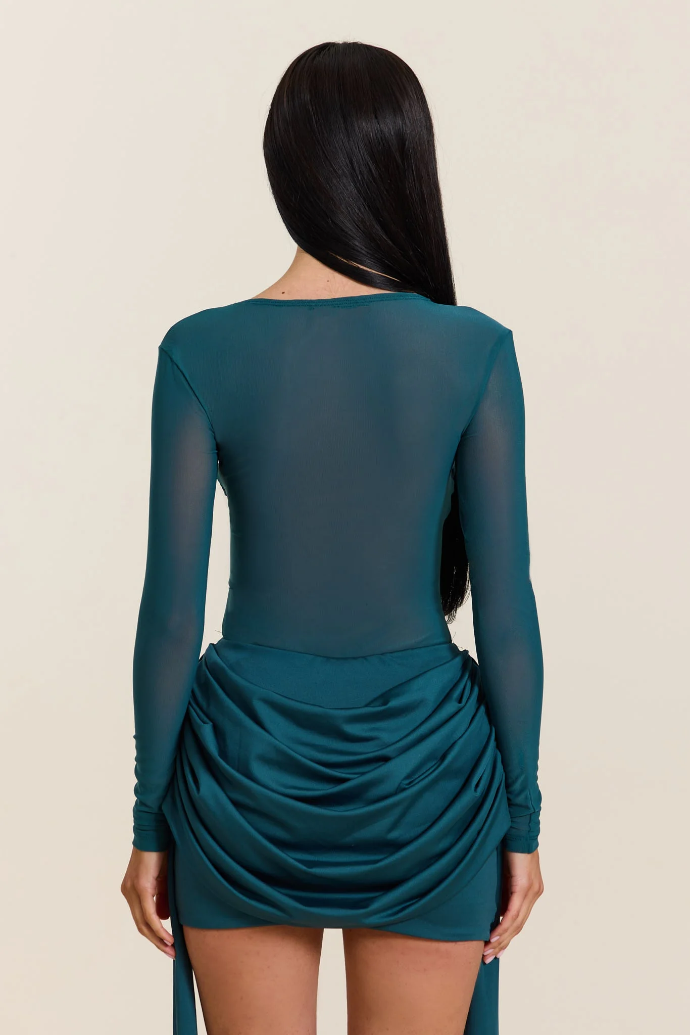 The Yara Bodysuit in Teal - Image 6