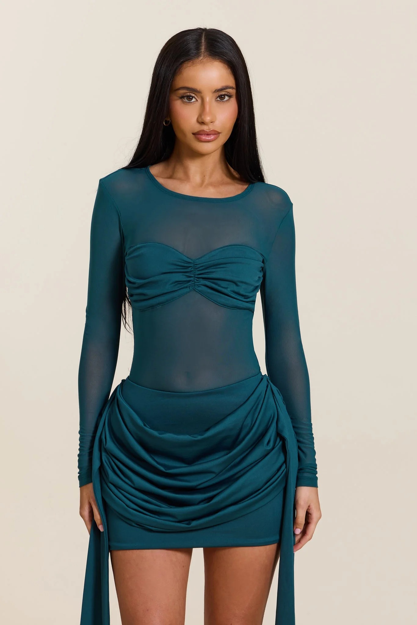 The Yara Bodysuit in Teal - Image 7