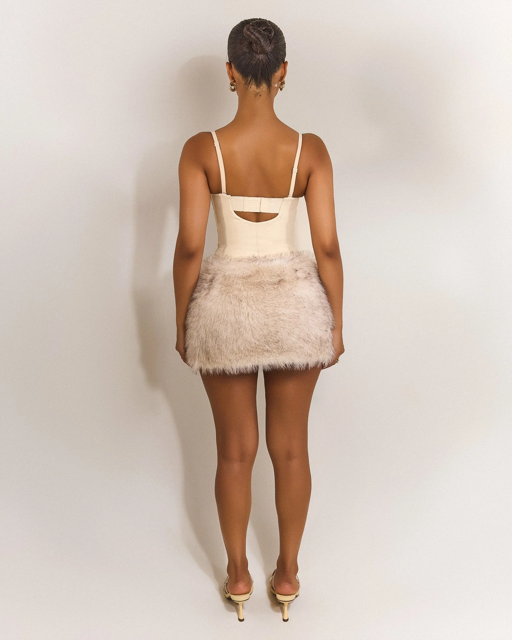 The Maple Mini Skirt in Cream - Image 4