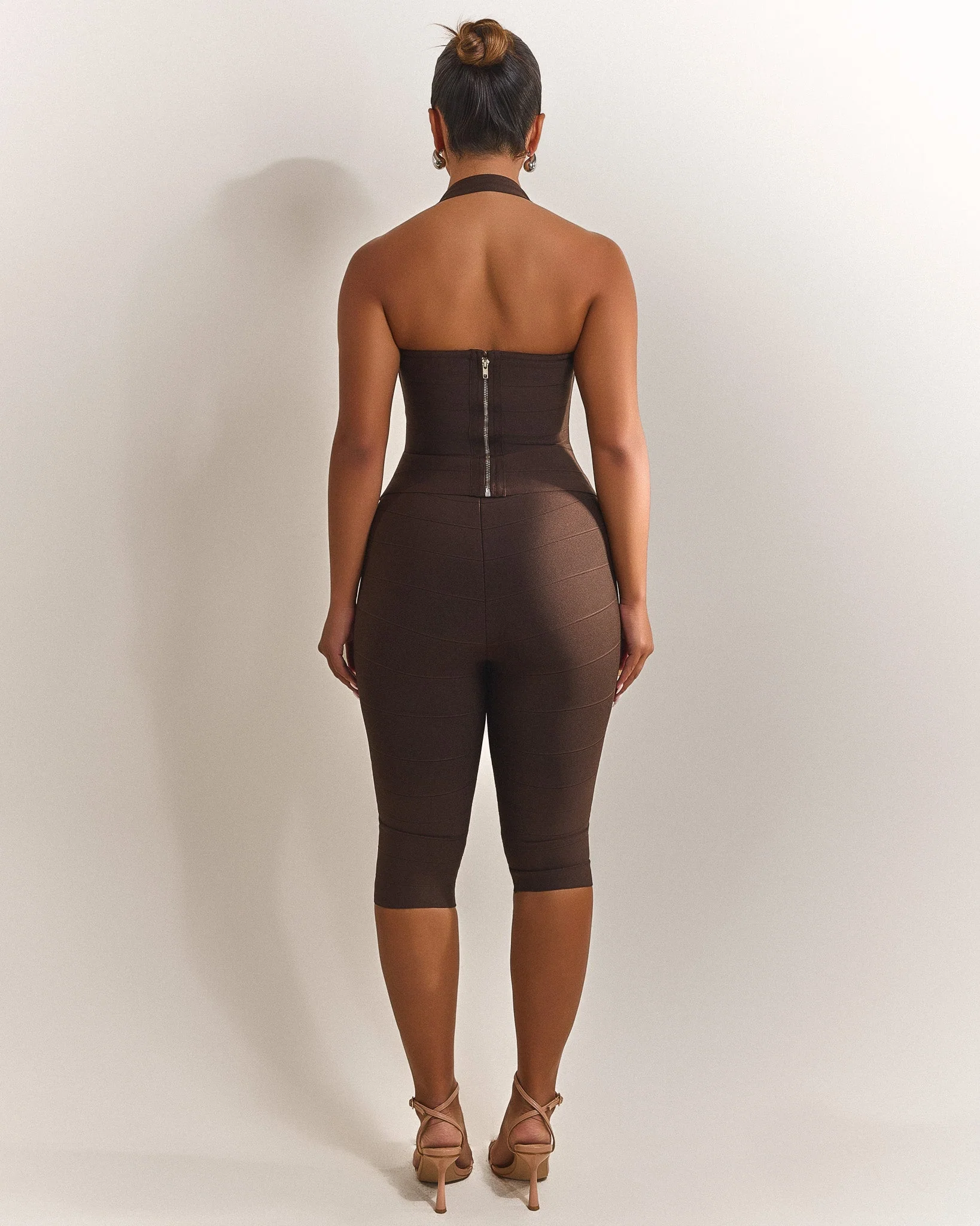 The Natalia Capris in Brown - Image 5