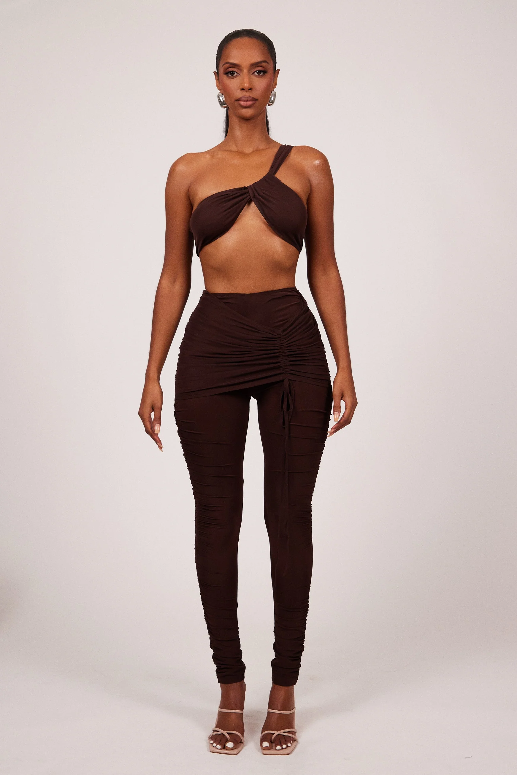The Overskirt Set in Brown - Image 2