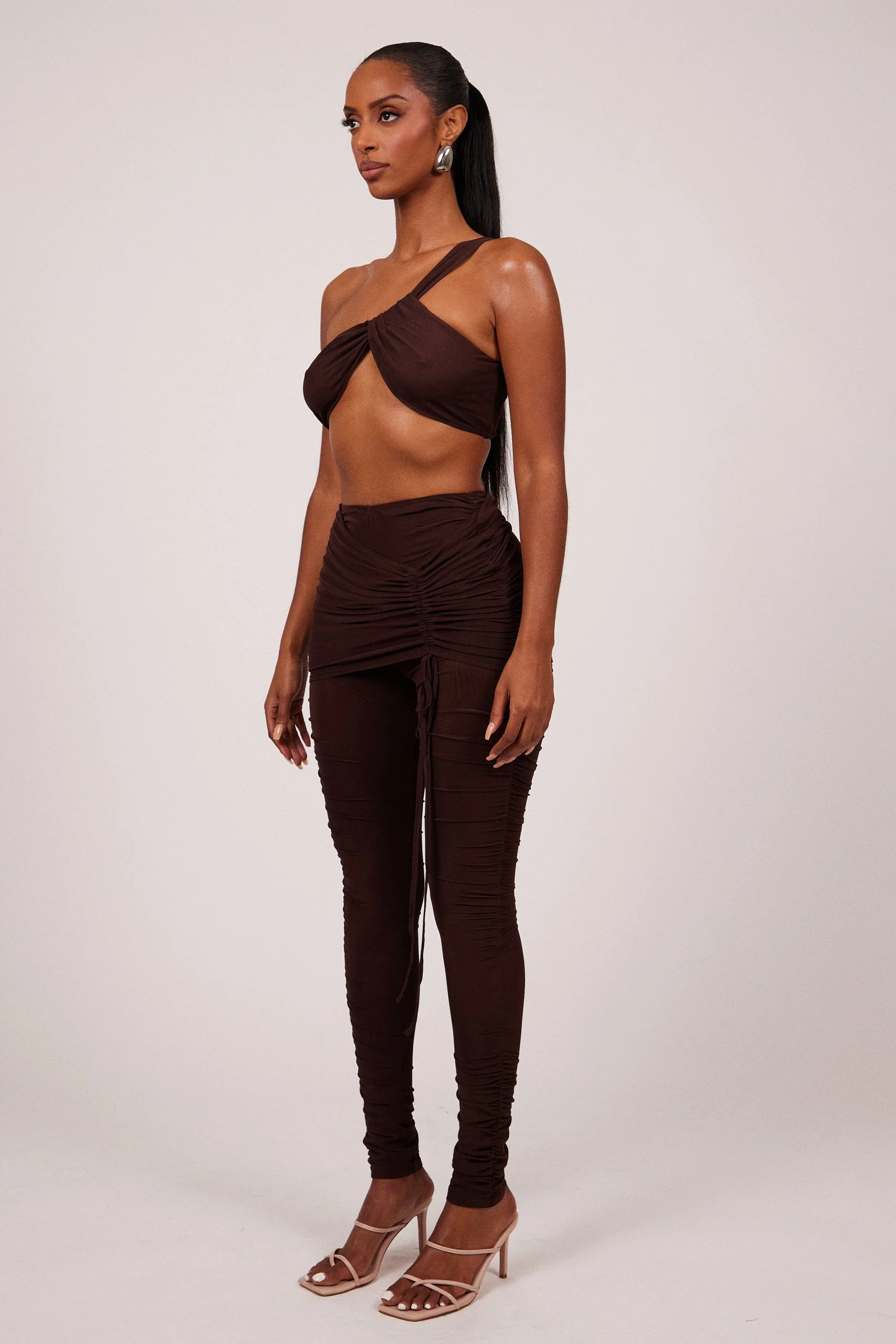 The Overskirt Set in Brown - Image 4