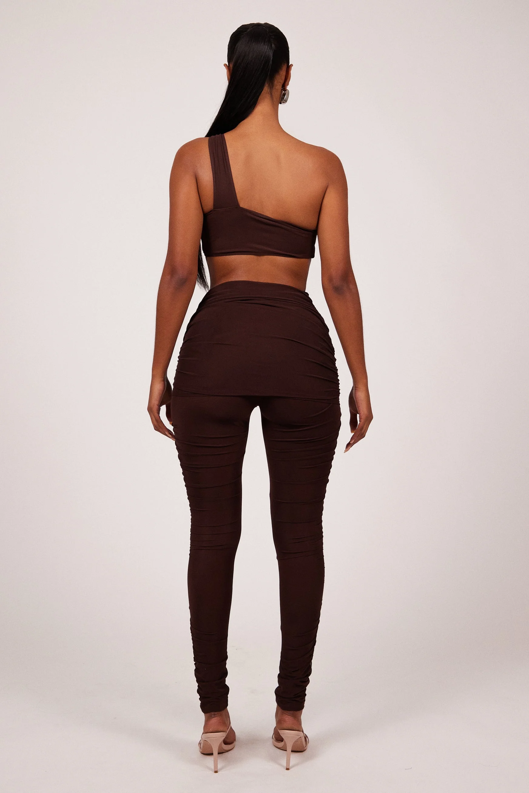 The Overskirt Set in Brown - Image 5