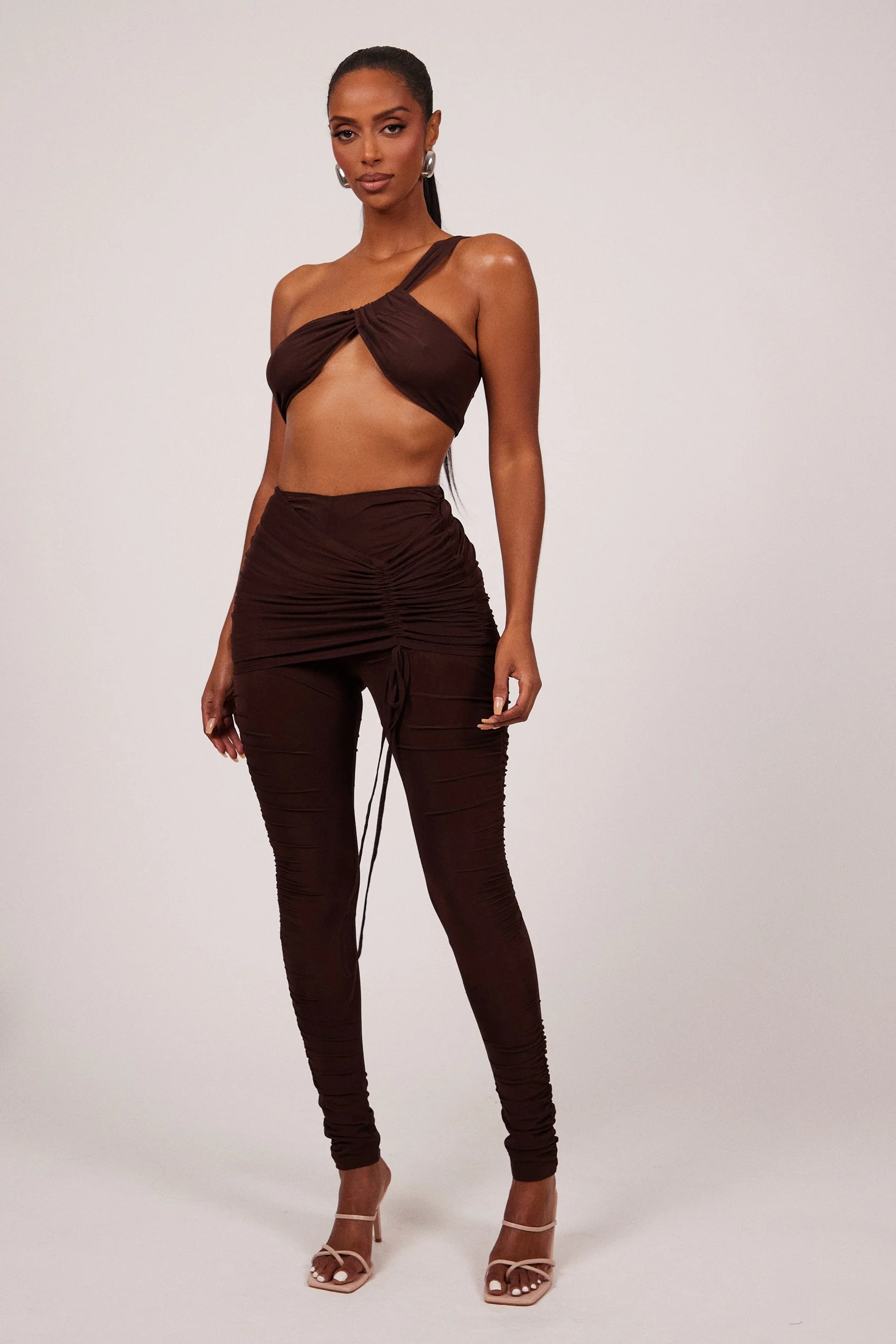 The Overskirt Set in Brown - Image 6