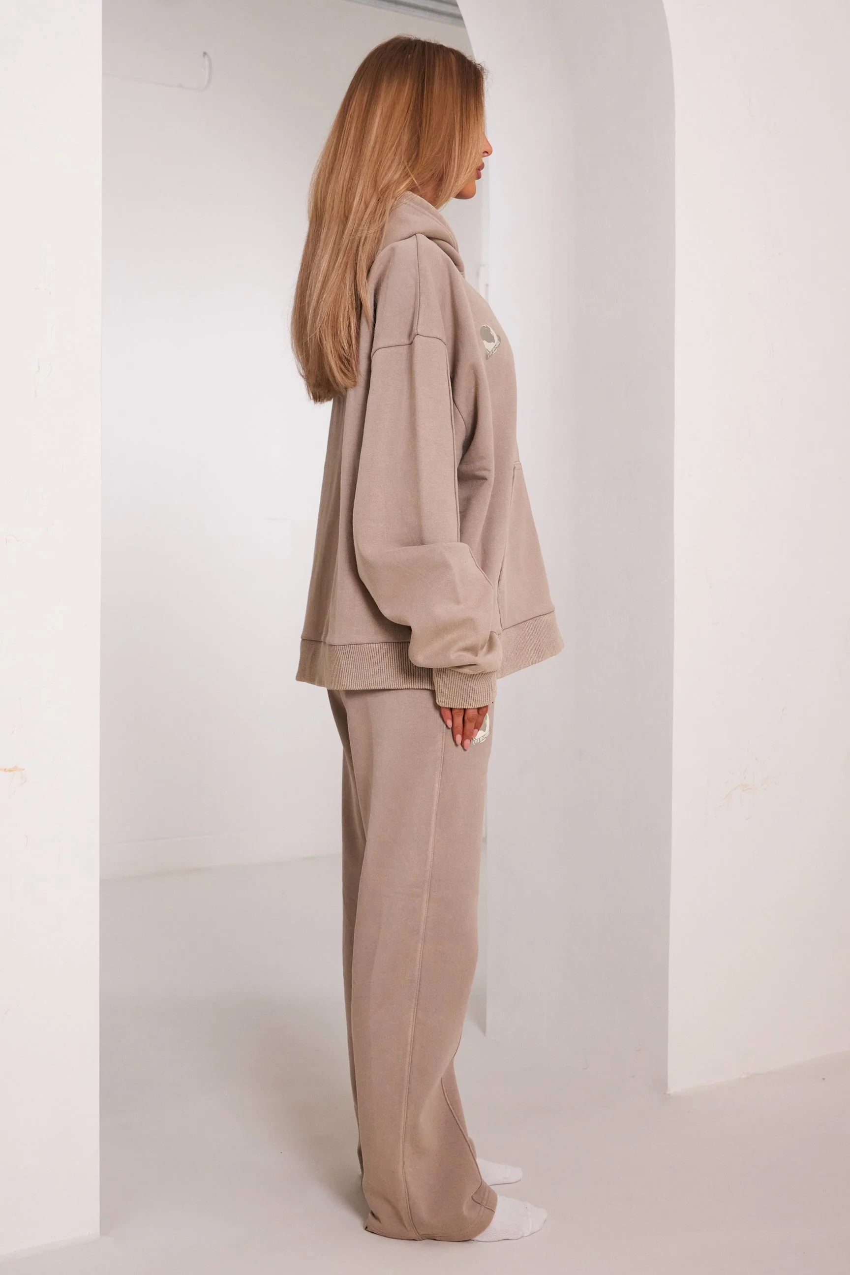 Planet Mars Zip Jacket in Stone - Image 3