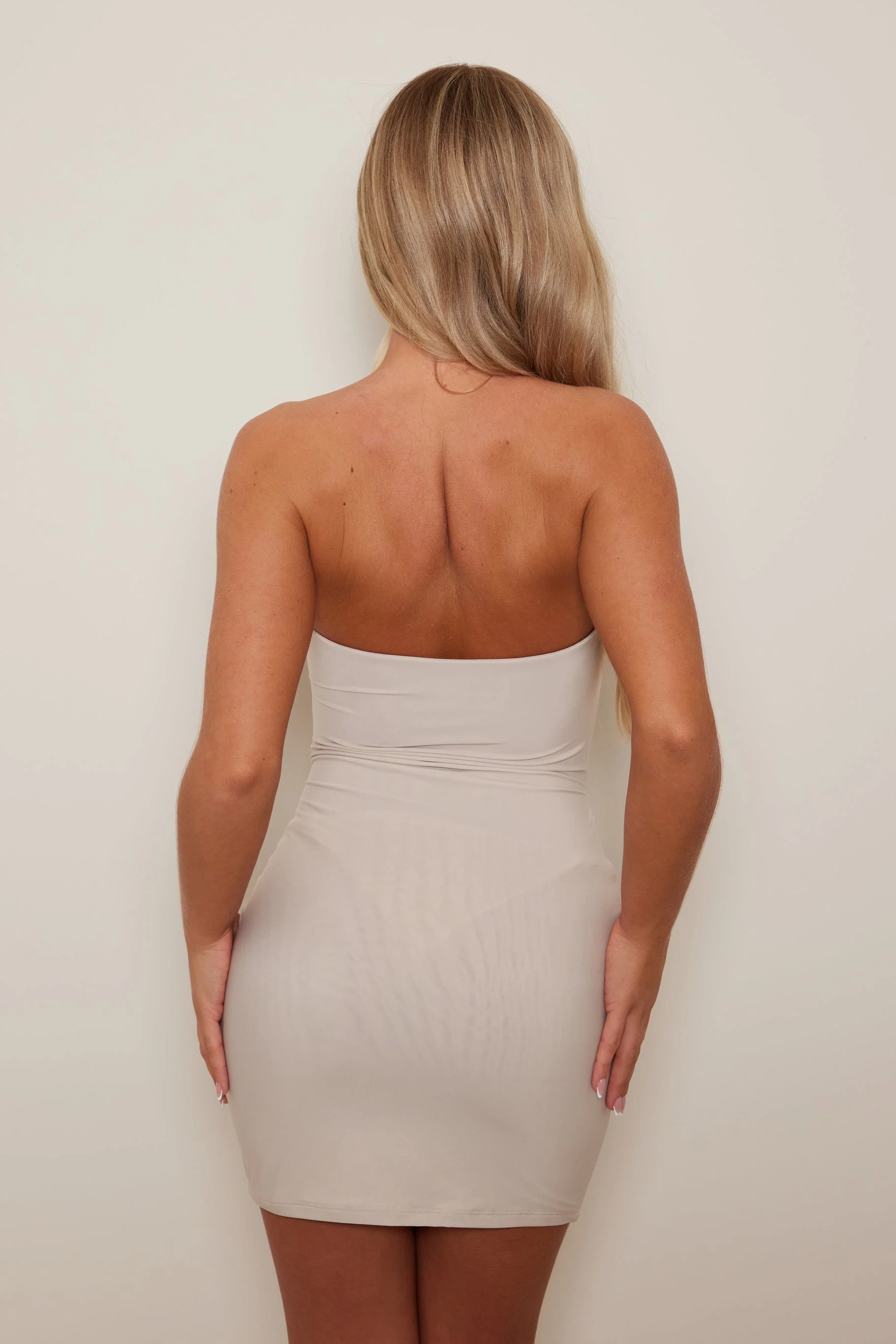 The Ring Bandeau Dress in Stone - Image 5