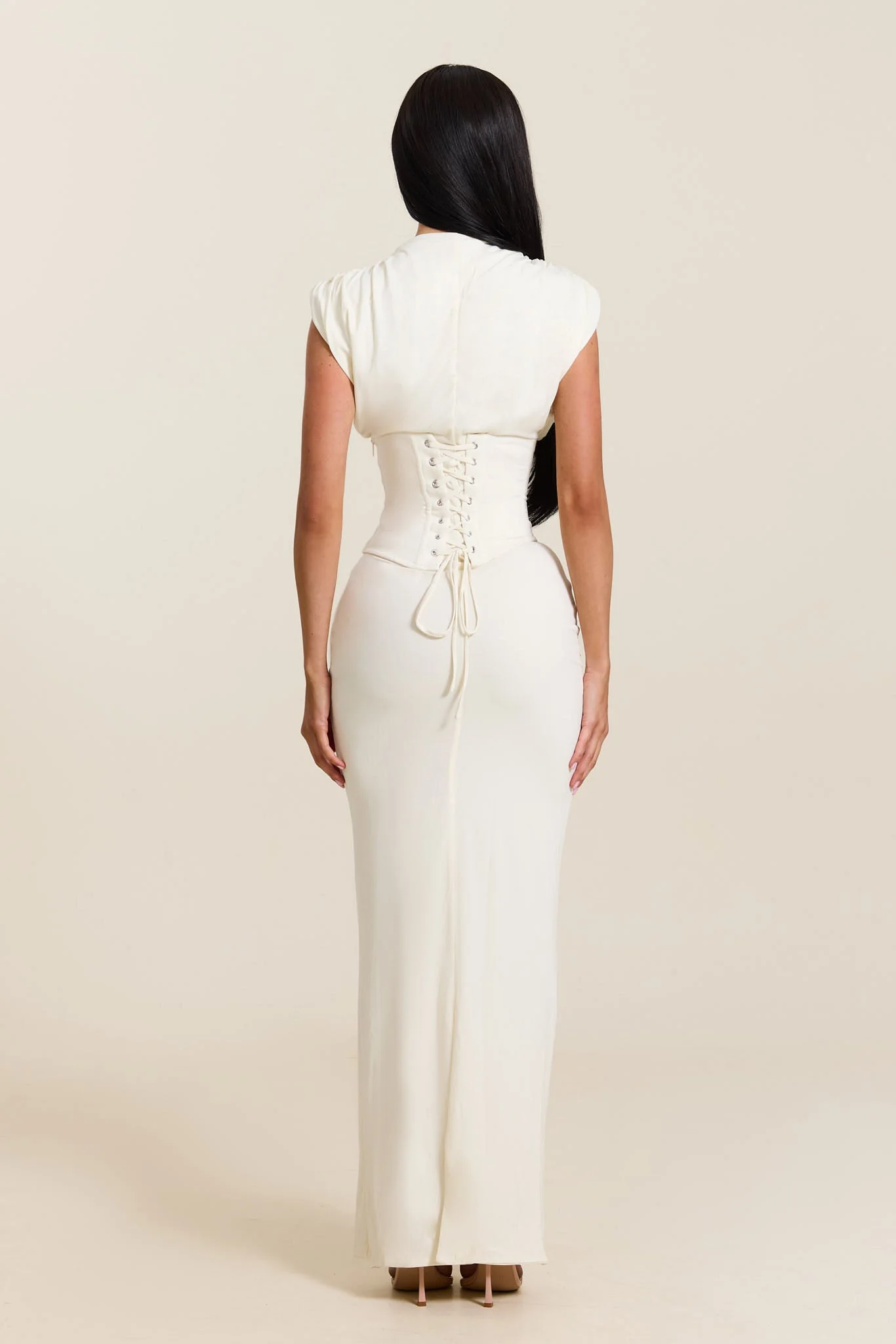 The Sandra Maxi in Cream - Image 3