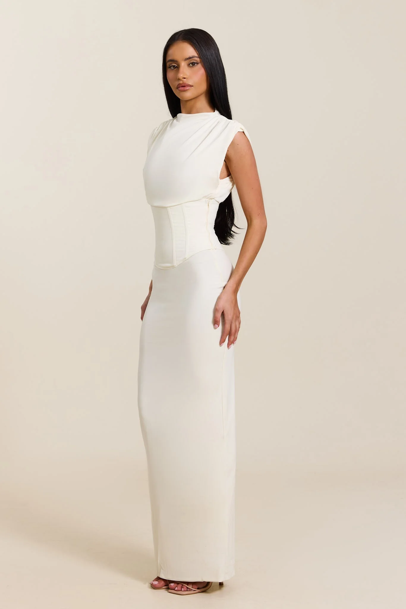 The Sandra Maxi in Cream - Image 4
