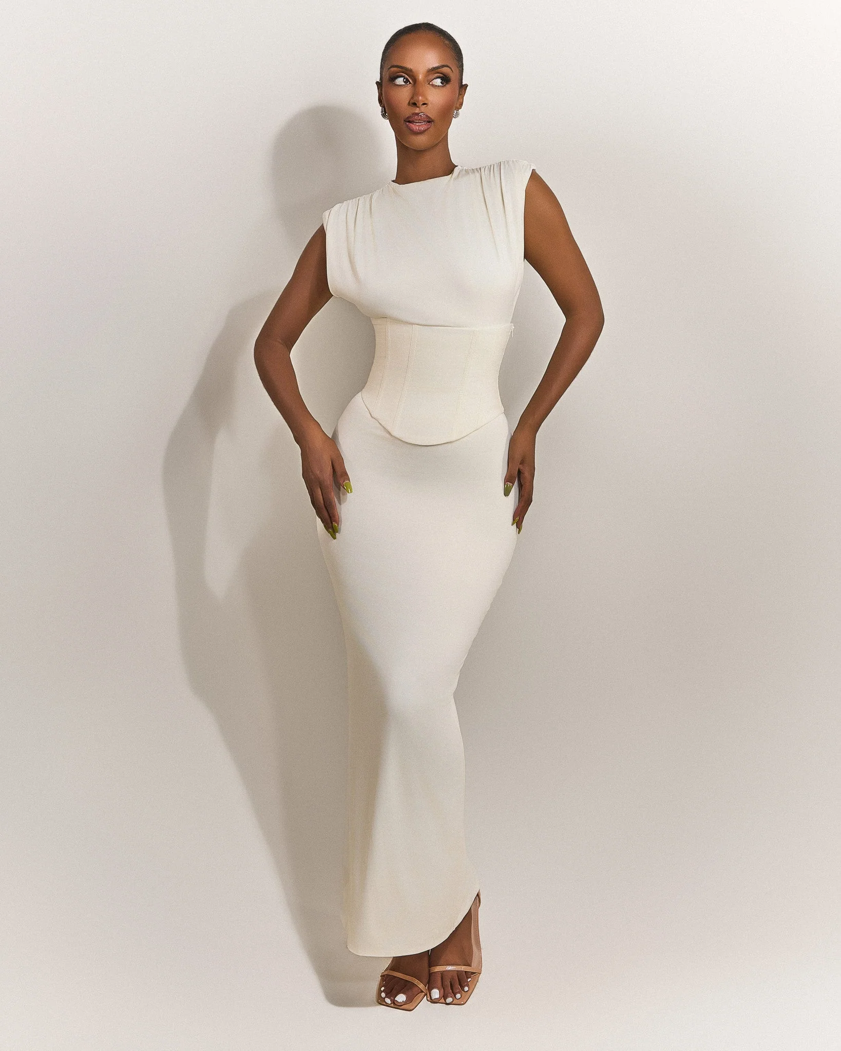 The Sandra Maxi in Cream - Image 6