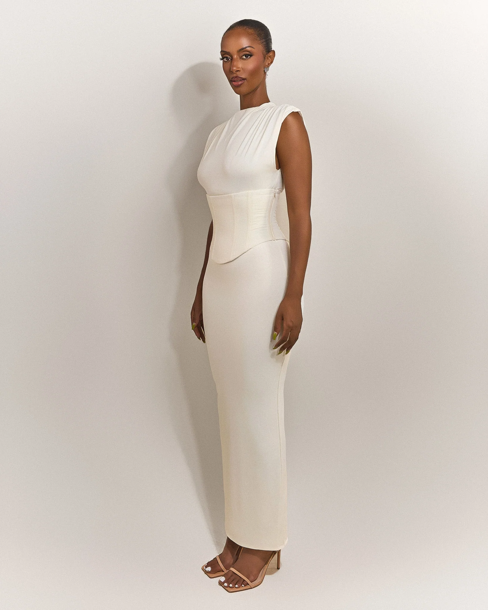 The Sandra Maxi in Cream - Image 9