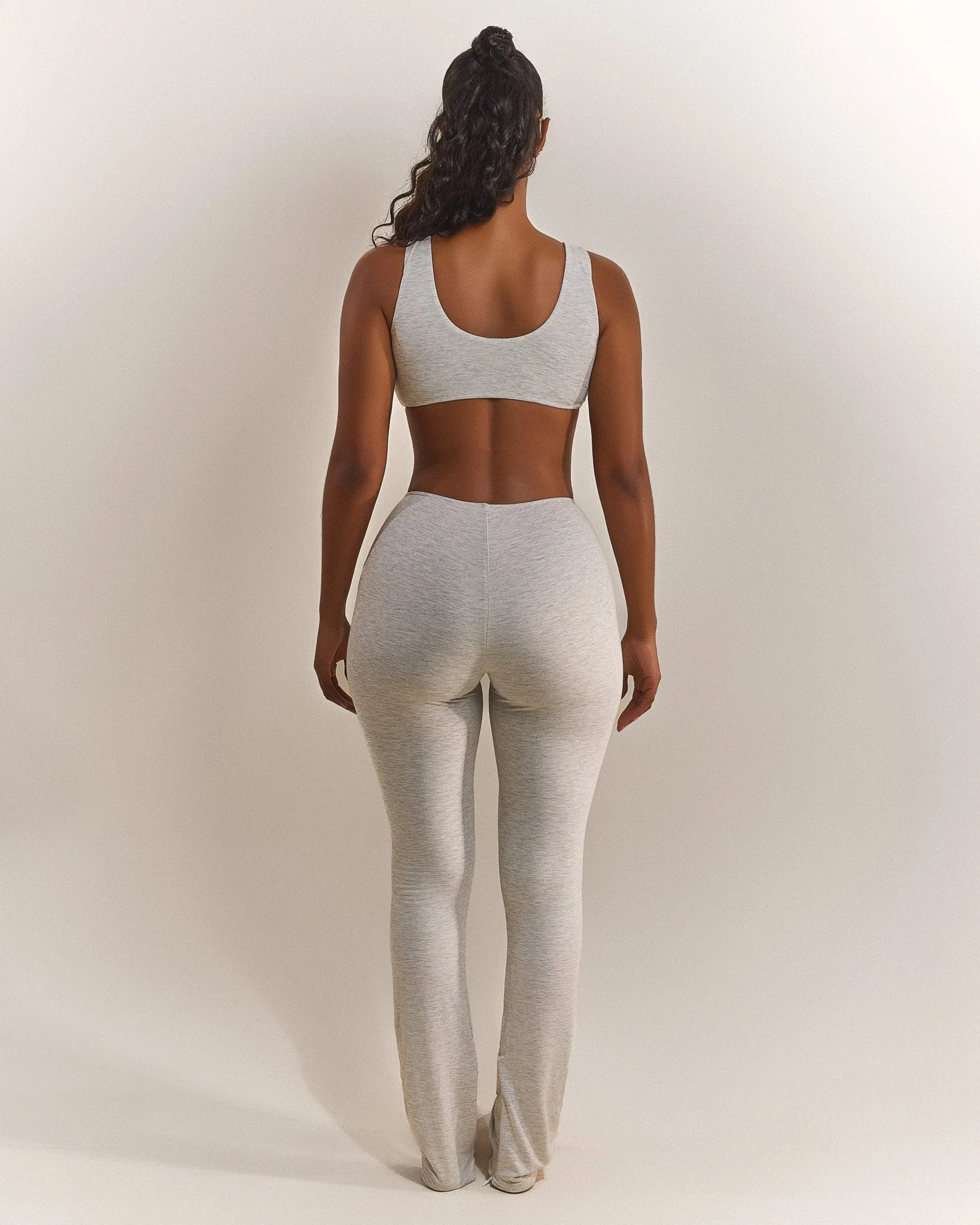 The Scoop Bralet in Grey Marl - Image 5
