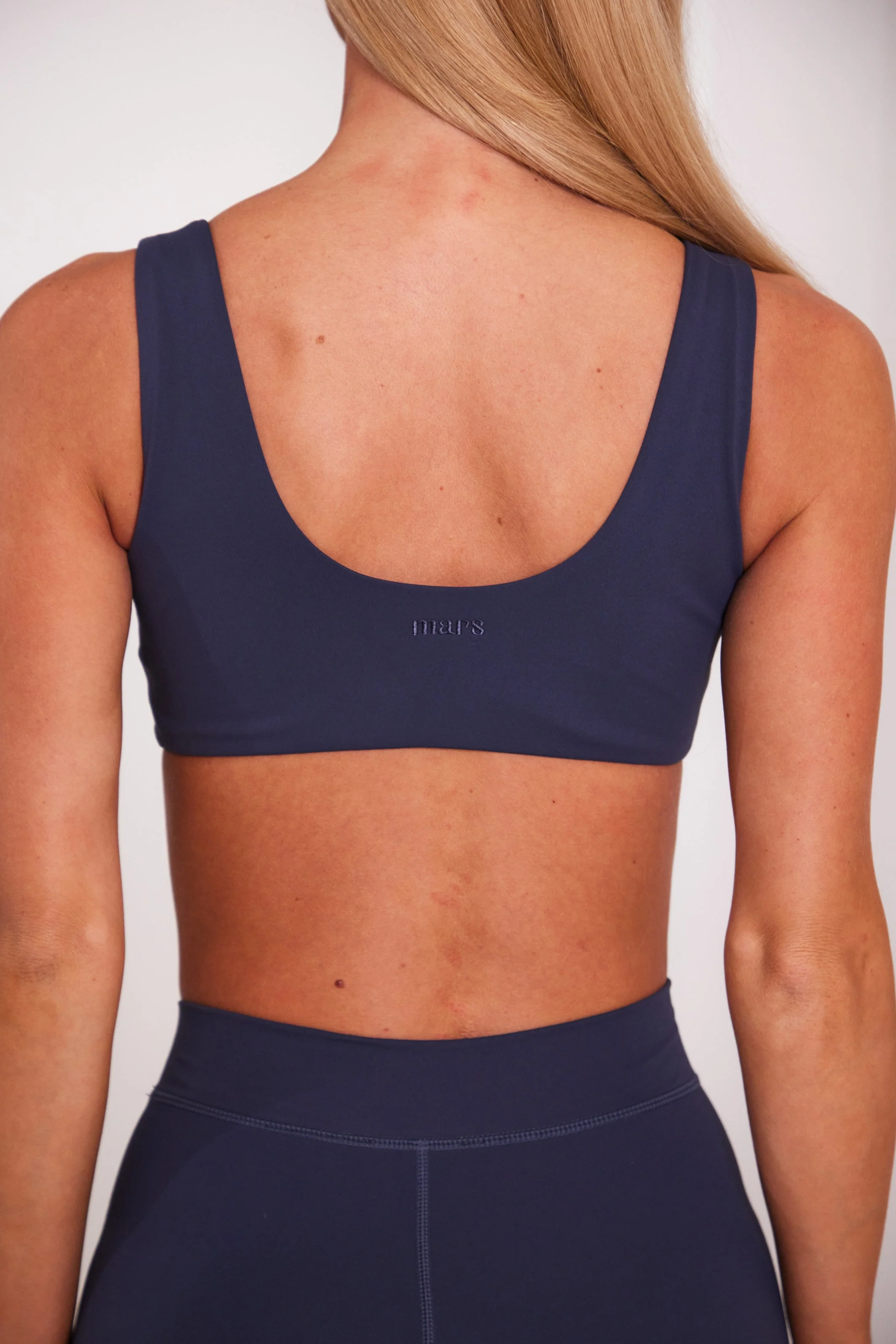 The Scoop Neck Sculpt Bralet in Navy - Image 3