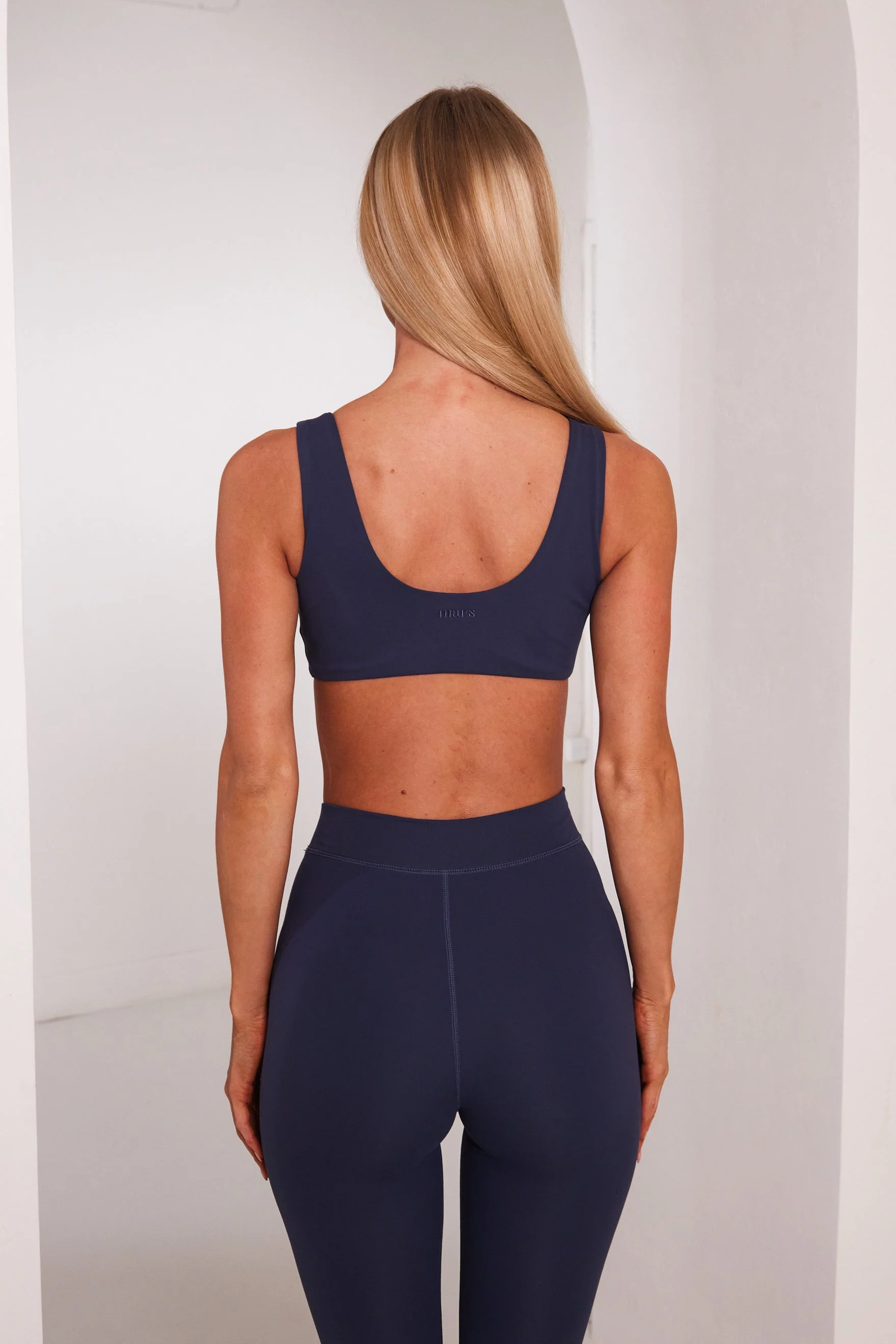 The Scoop Neck Sculpt Bralet in Navy - Image 5