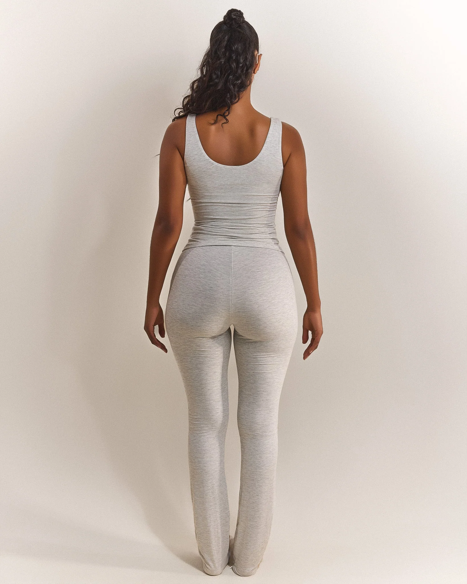 The Scoop Vest in Grey Marl - Image 5