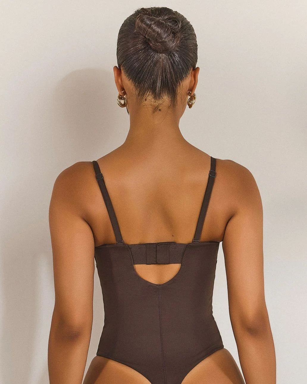 The Sculpt Bodysuit in Brown - Image 3