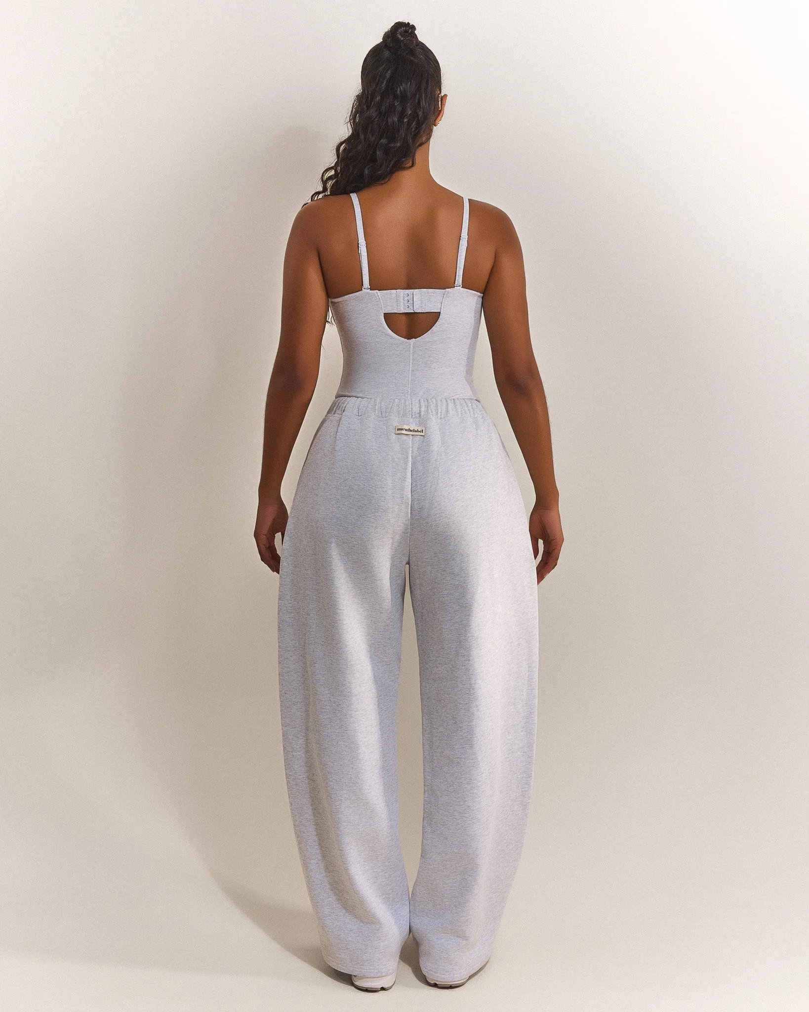 The Sculpt Bodysuit in Grey Marl - Image 5