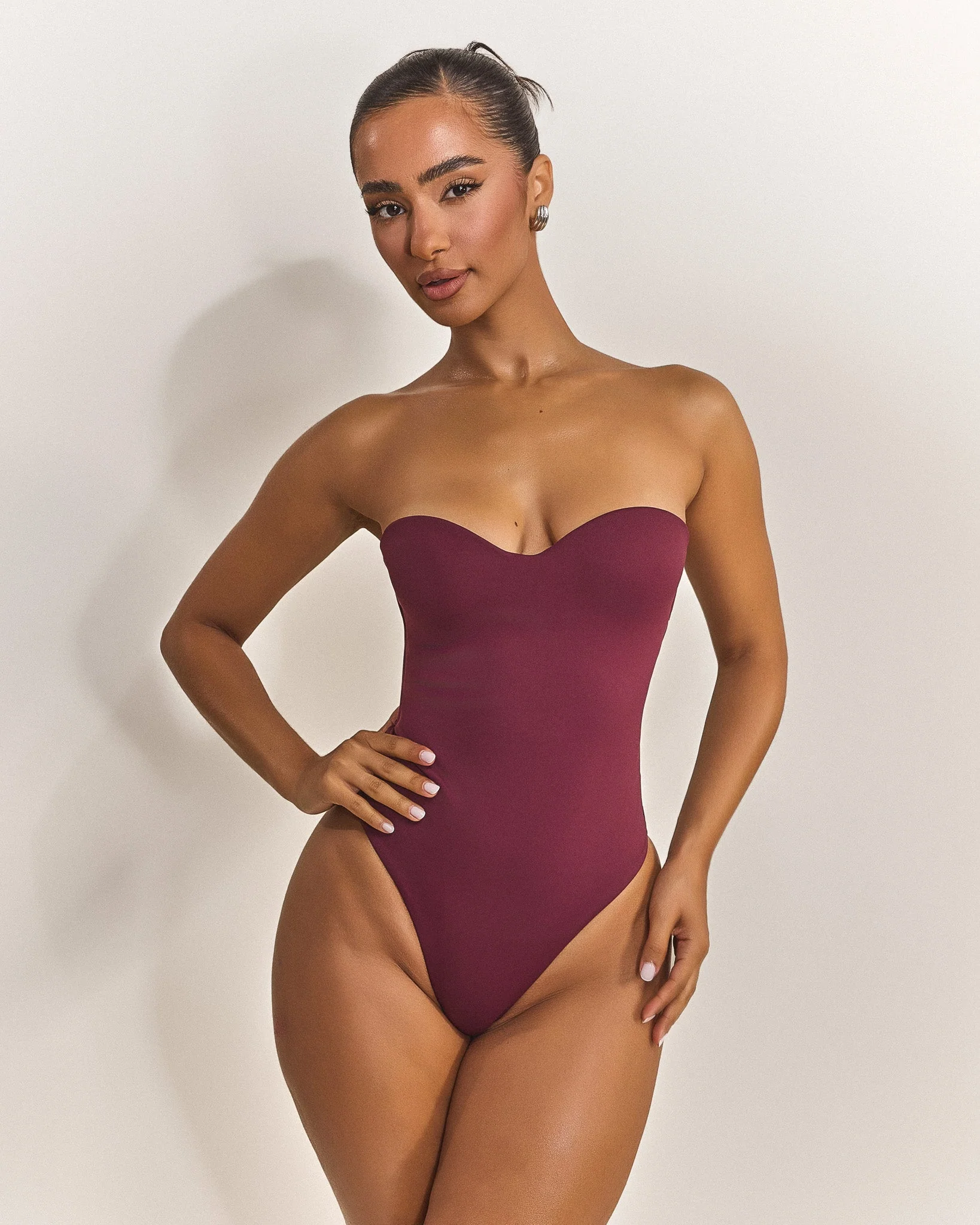 The Sculpt Bodysuit in Red - Image 4