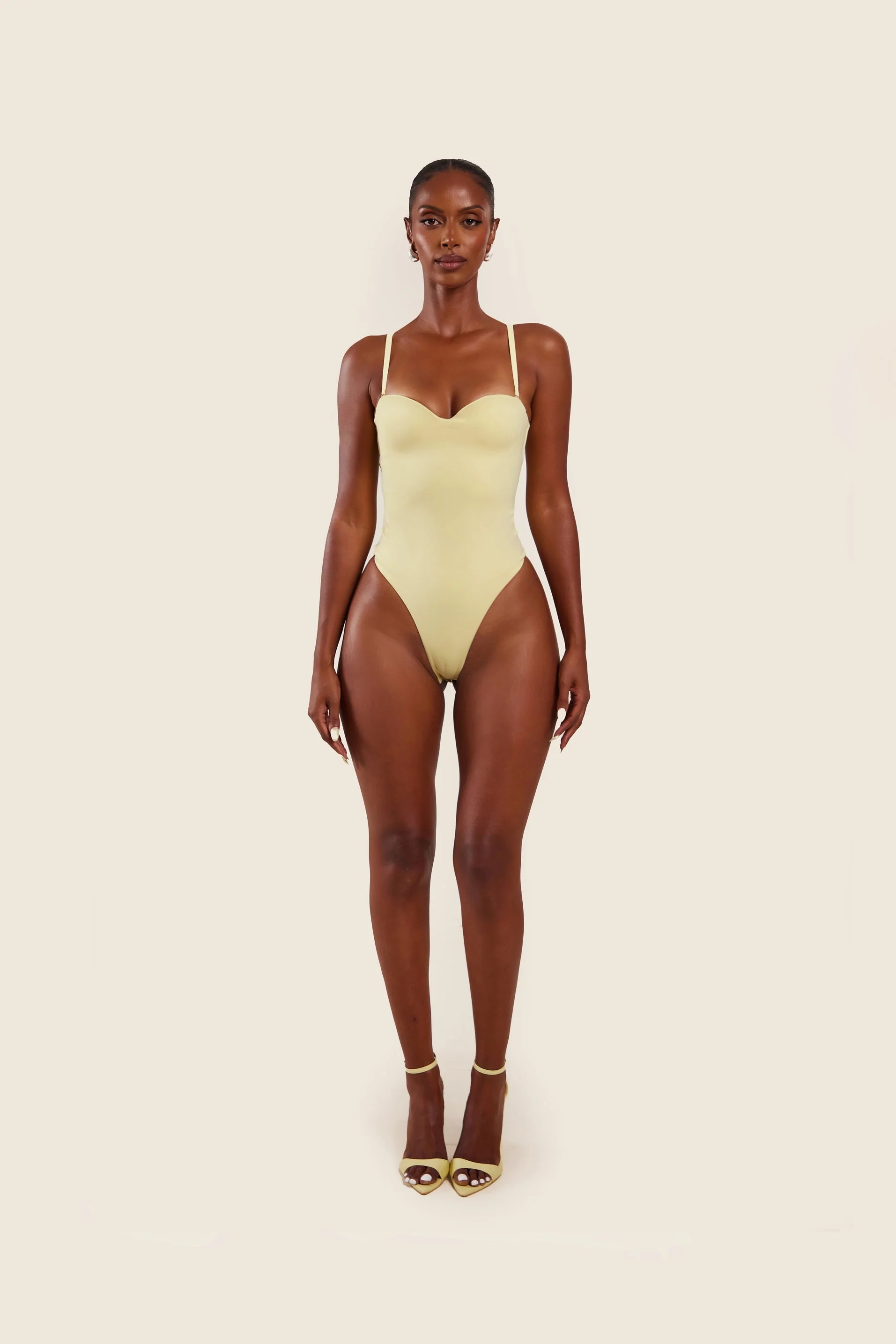 The Sculpt Bodysuit in Yellow - Image 11