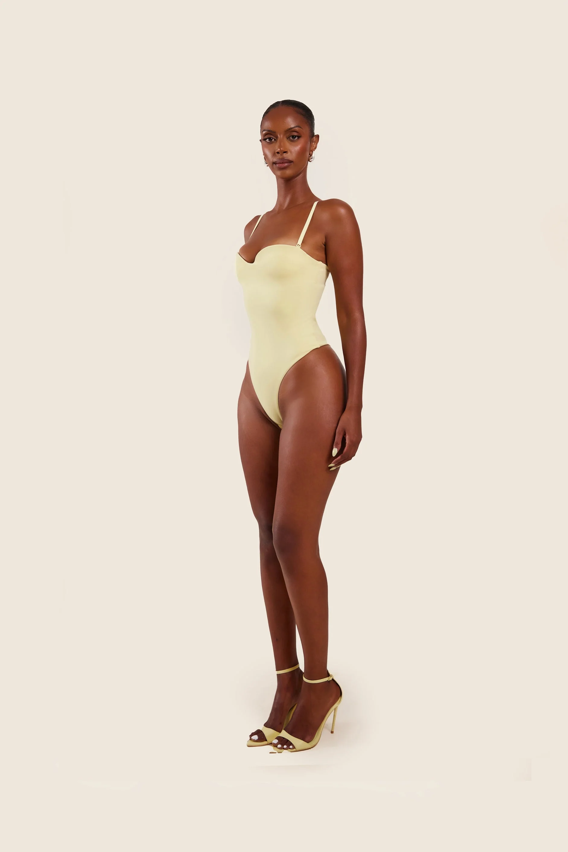 The Sculpt Bodysuit in Yellow - Image 12