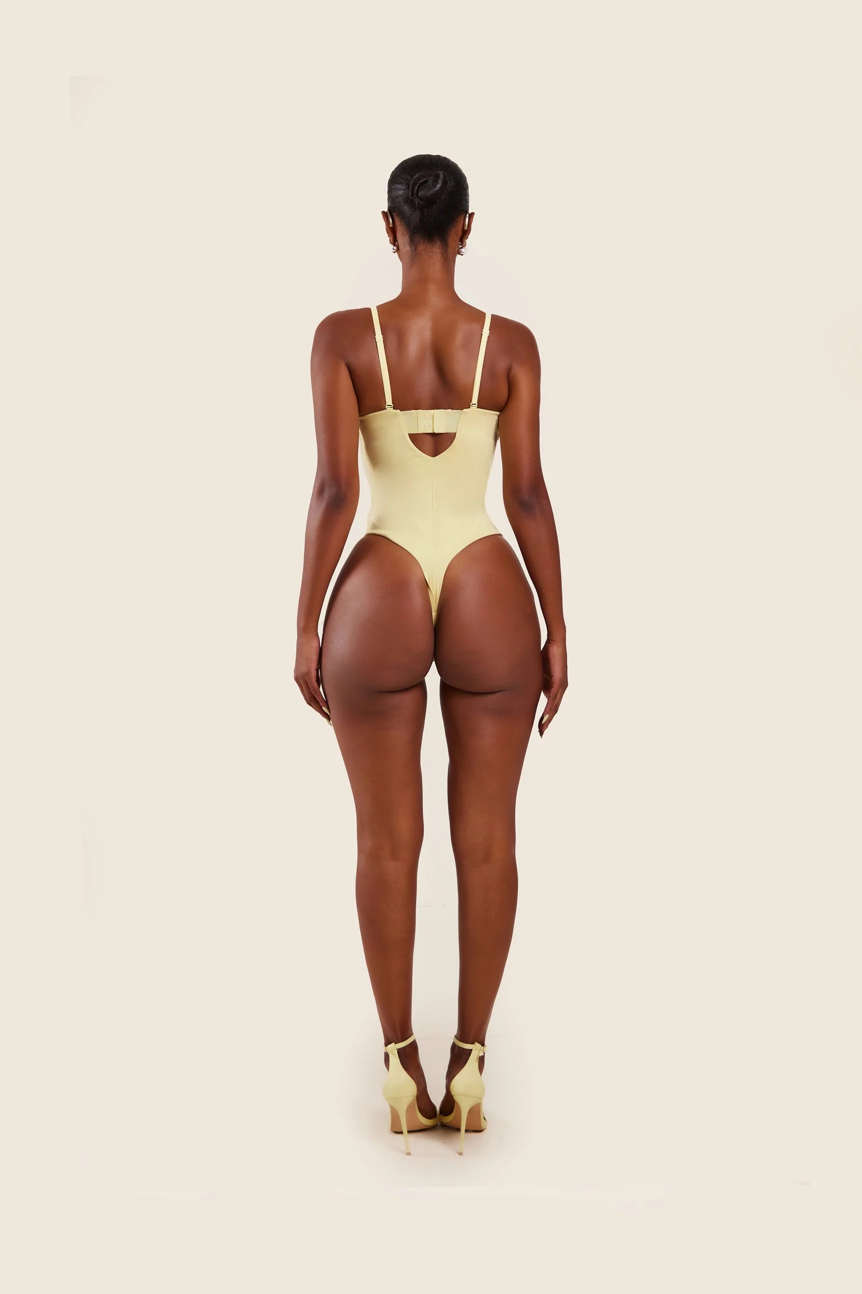 The Sculpt Bodysuit in Yellow - Image 13